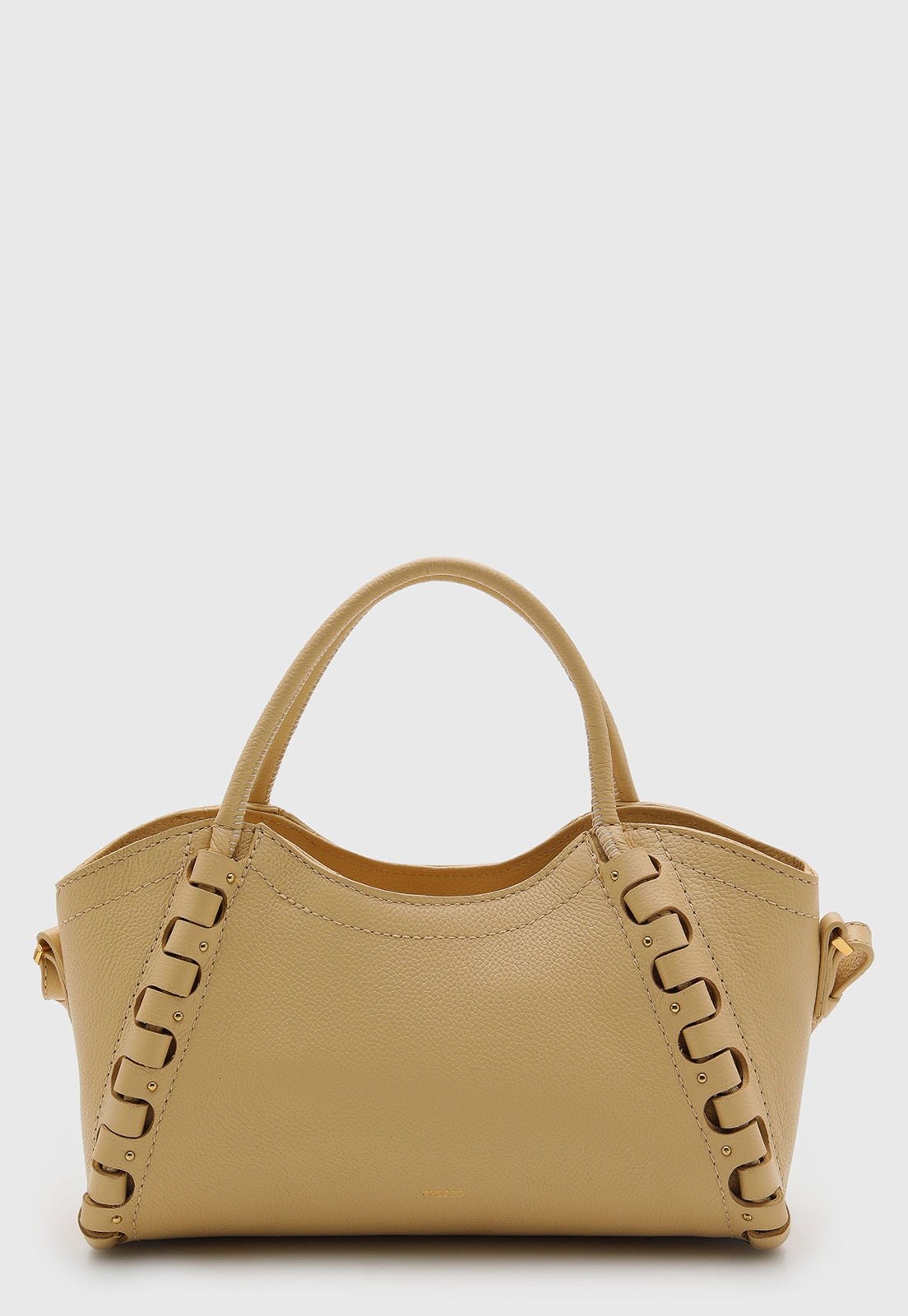 Imagem principal Bolsa Feminina Arezzo Média Detalhe Trançado Natural Arezzo bege natural