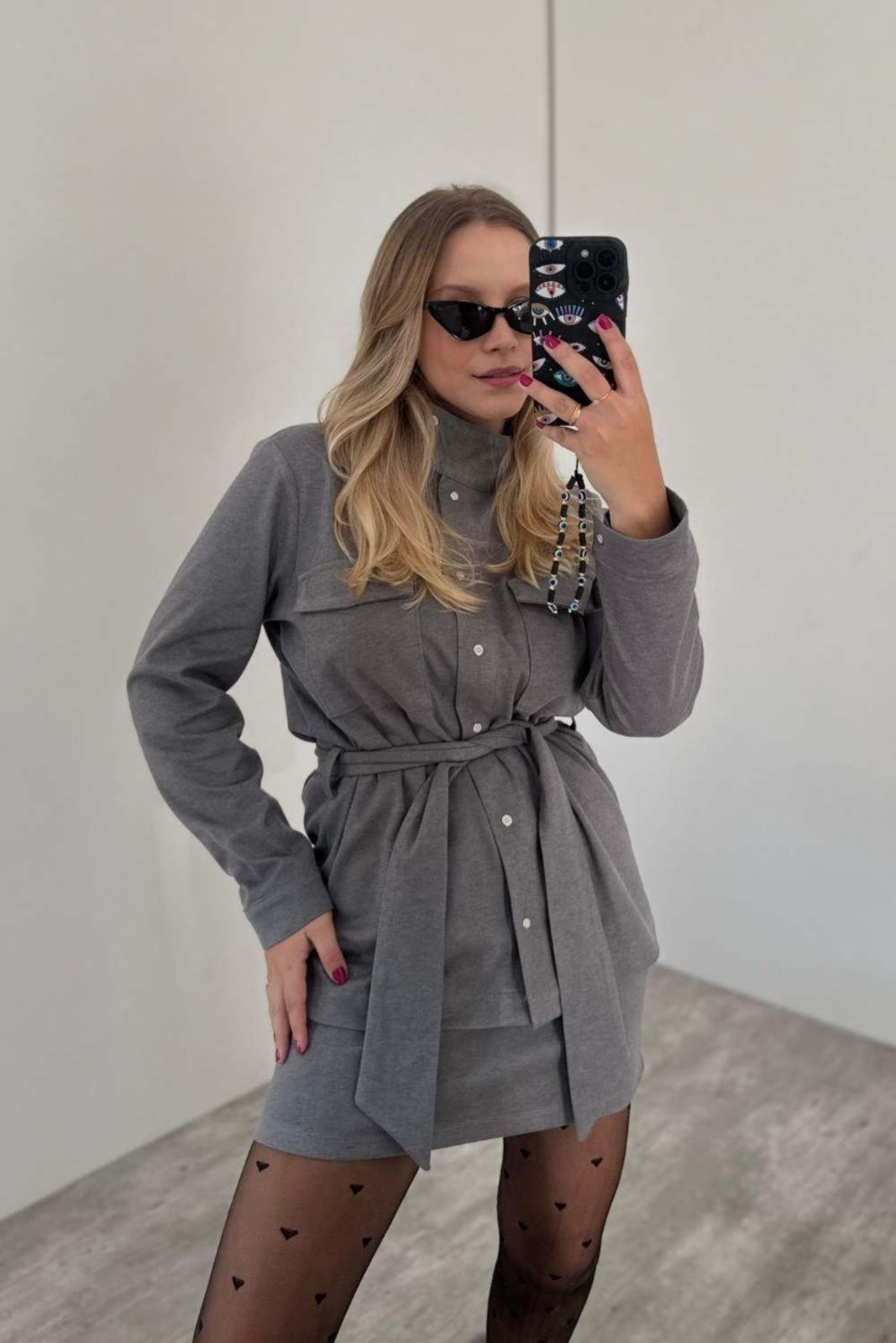 Imagem principal Parka Vanibele Malha Vanibele cinza