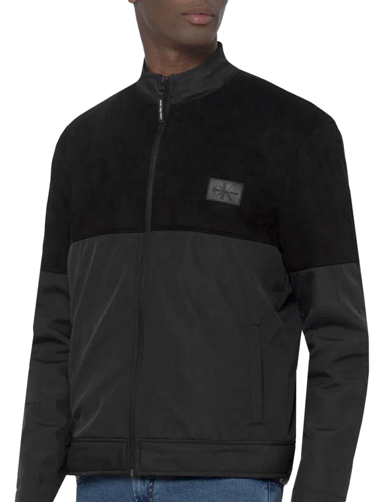 Imagem principal Jaqueta Calvin Klein Jeans Masculina CKJ Recortes Preta Calvin Klein preto