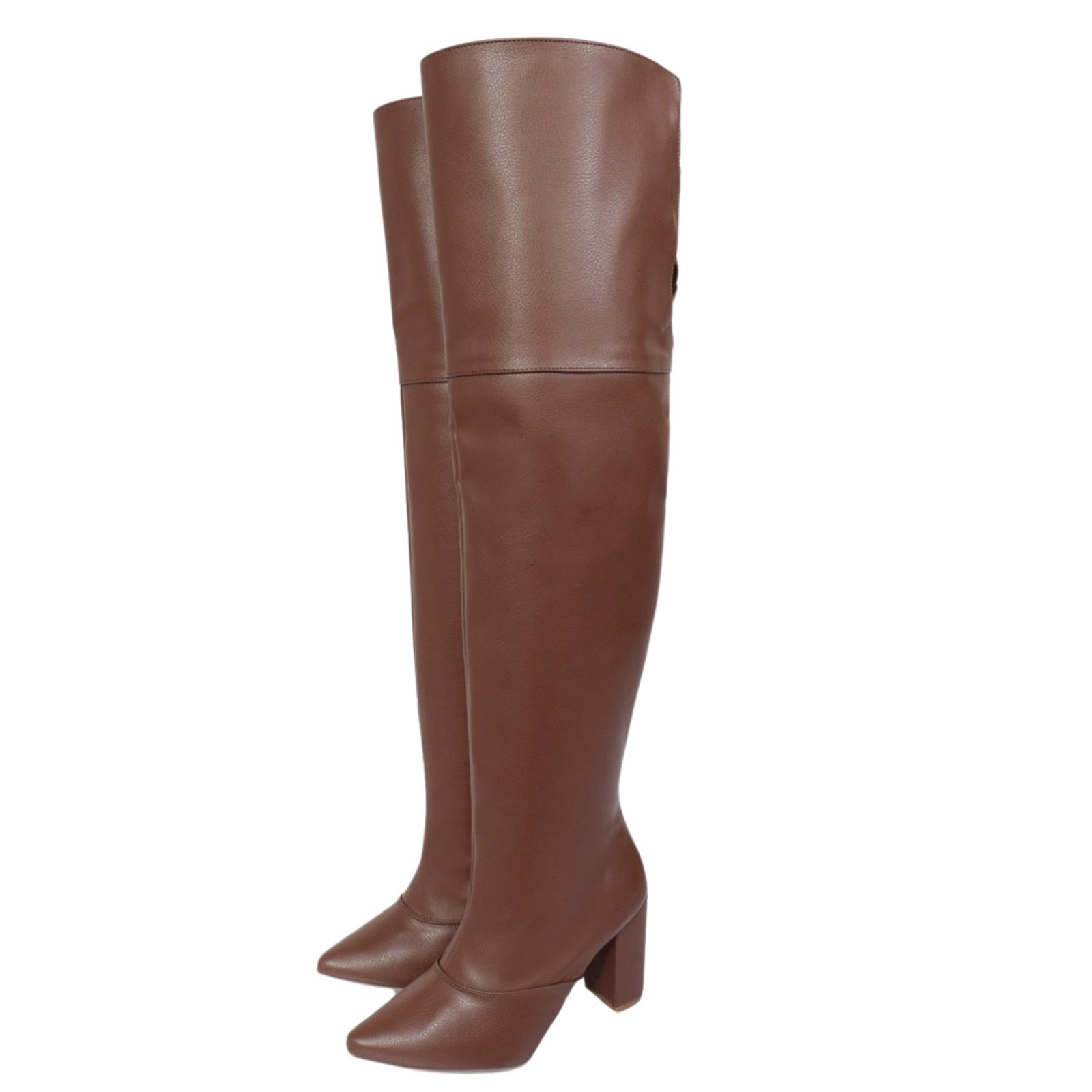 Imagem principal Bota Over Hannah Footwear Salto Alto 1822 Floter Cacau Hannah Footwear marrom