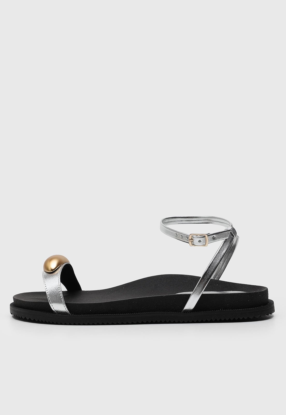 Imagem principal Rasteira Dafiti Shoes Aplicação DAFITI SHOES prata