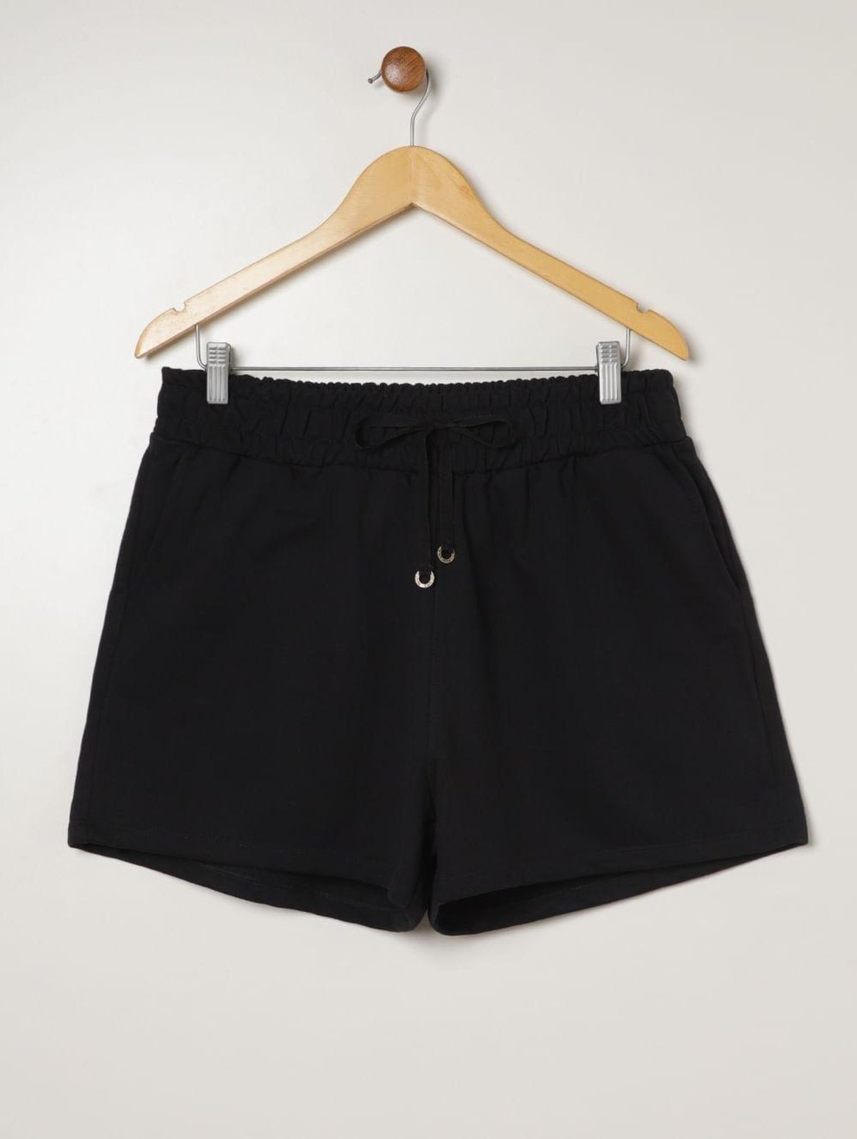 Imagem principal Short Moletinho Plus Size Feminino Bright Girl'S preto