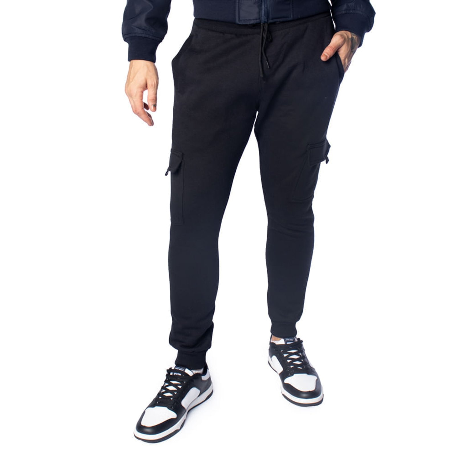 Imagem principal Calça Masculina Dixie Jogger Canelada Interior Leve Dixie preto