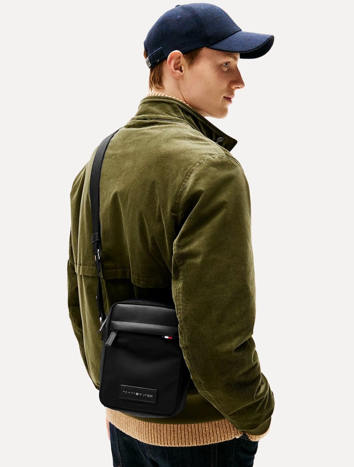 Imagem principal Bolsa Tommy Hilfiger Masculina Nylon Mini Shoulder Reporter Preta Tommy Hilfiger cáqui