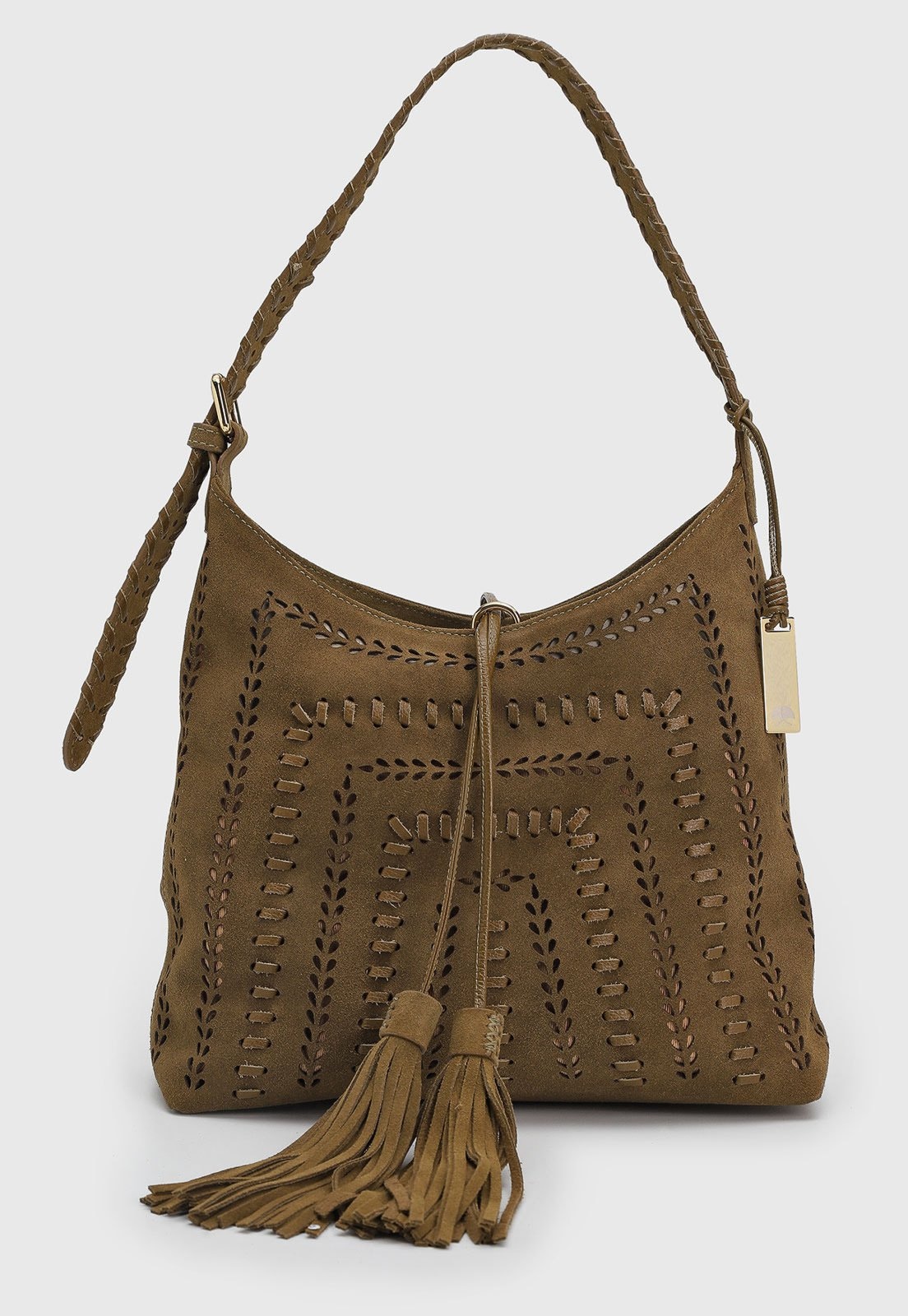 Imagem principal Bolsa Feminina Luiza Barcelos Grande Detalhe Trançado Luiza Barcelos marrom