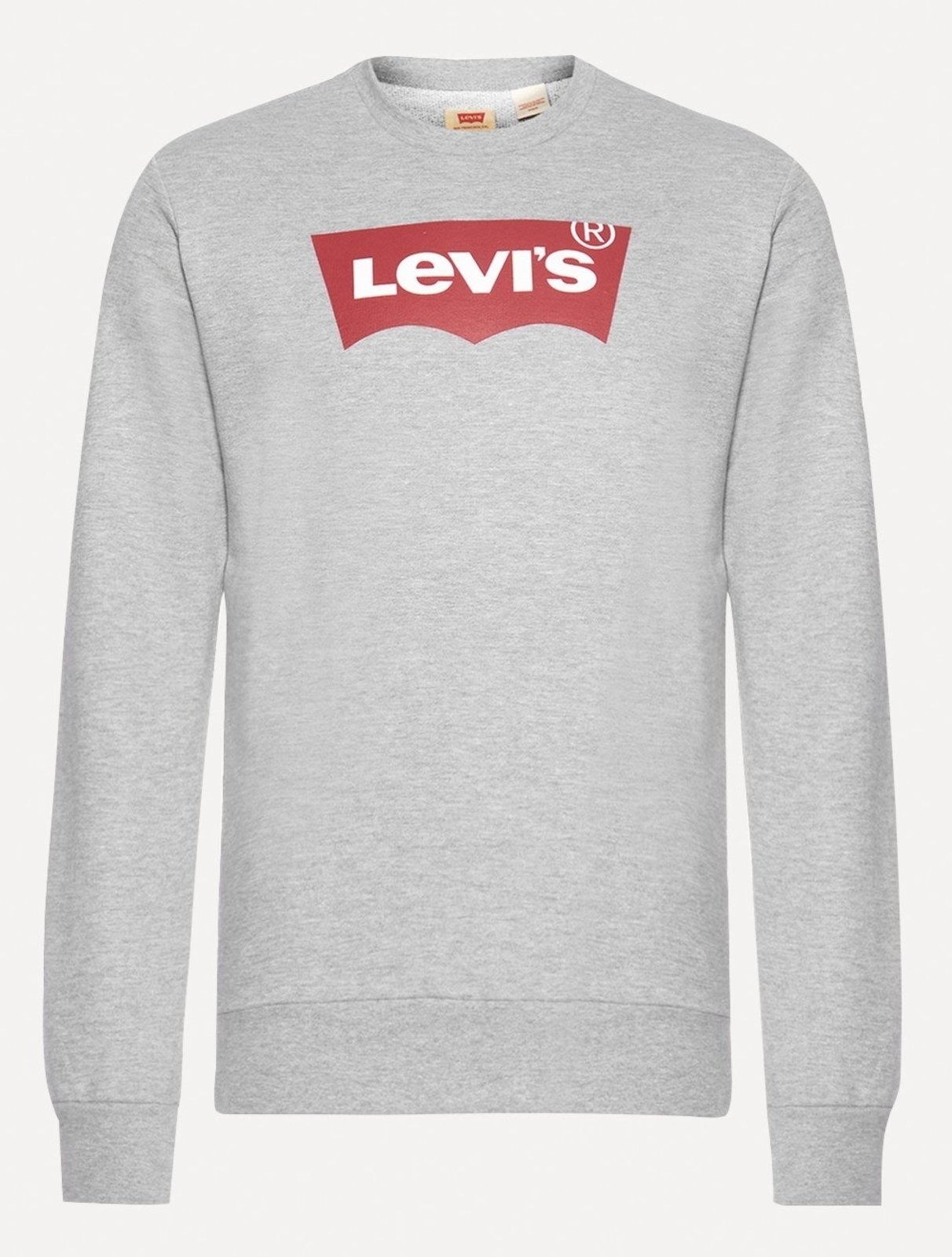 Imagem principal Moletom Levis Masculino Crewneck Batwing Cinza Mescla Levis vermelho