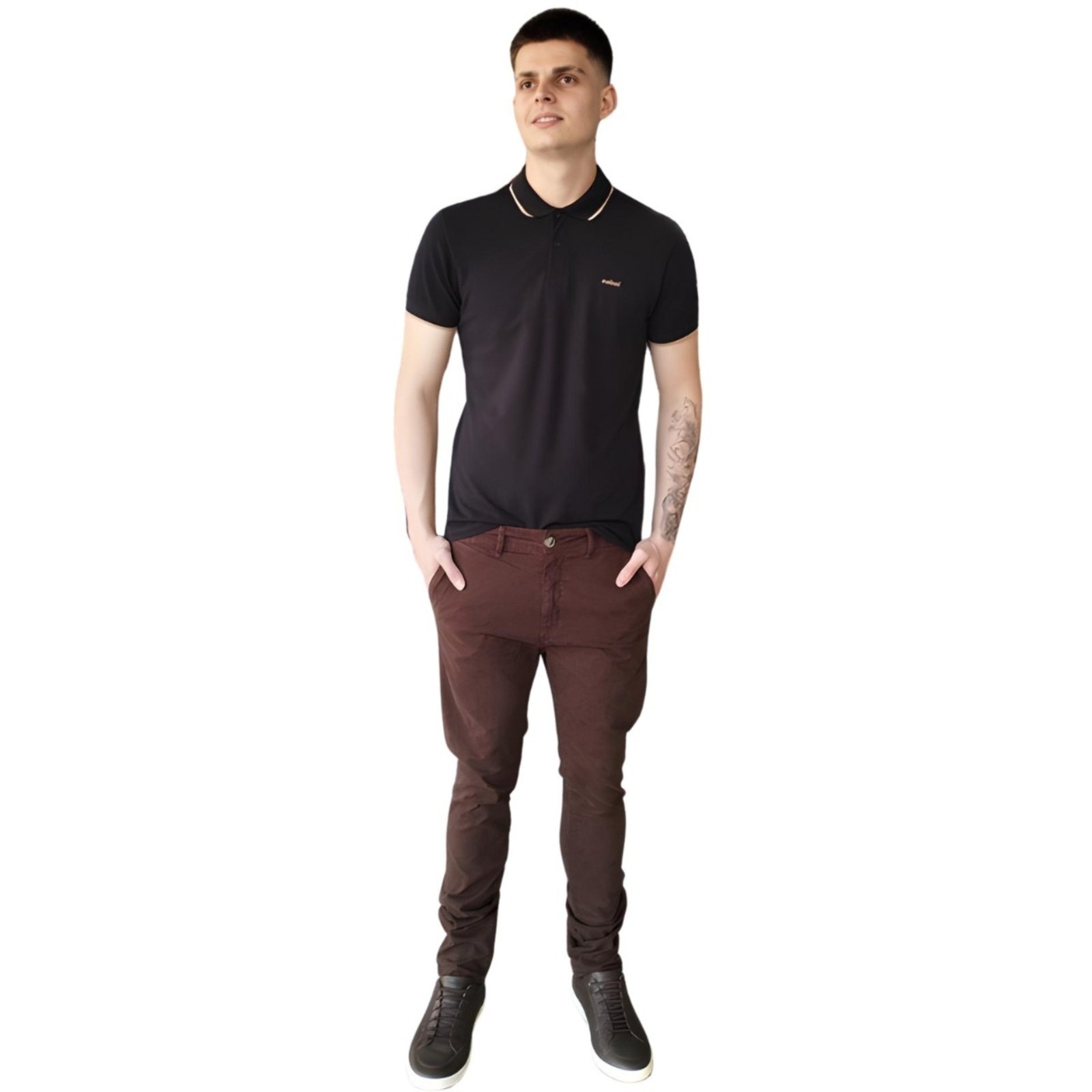 Imagem principal Calça Masculina Sarja Skinny Felipe Colcci marrom