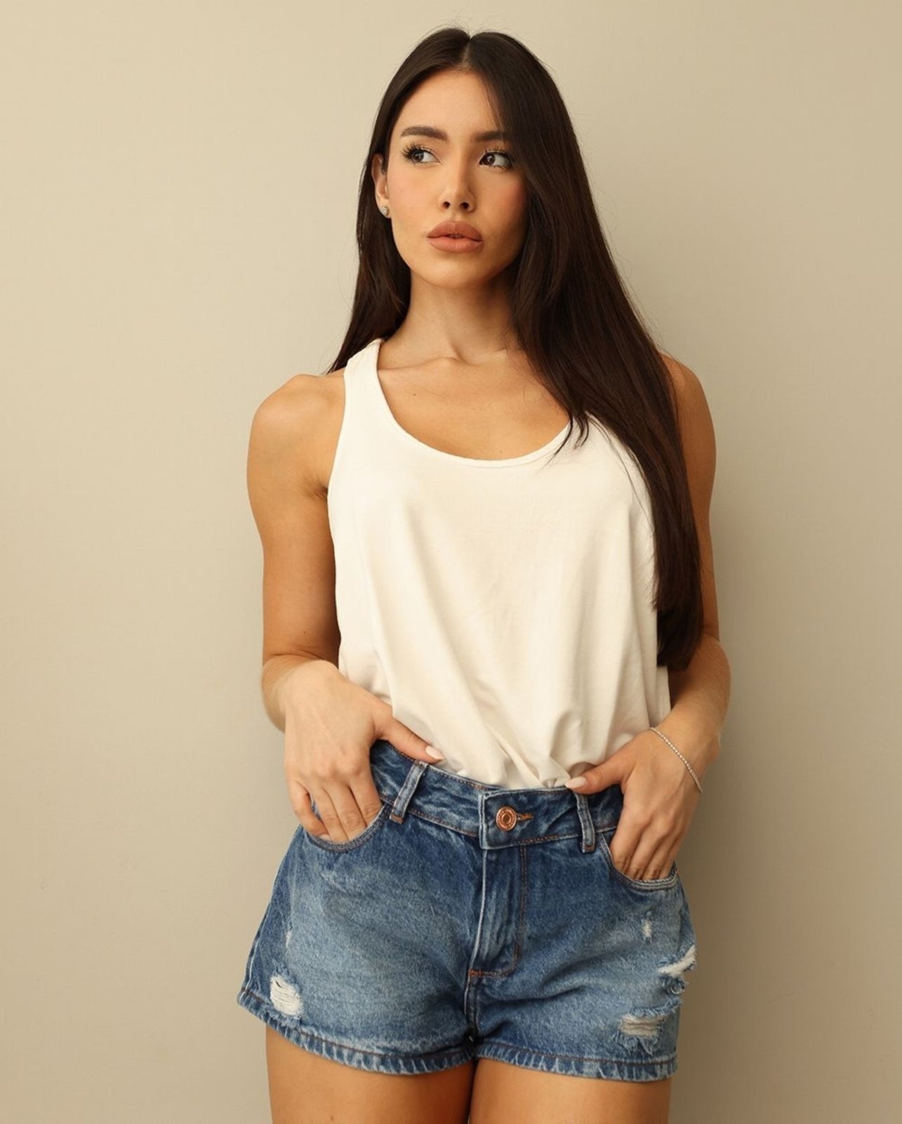 Imagem principal Shorts Boy Feminino Básico 00249 Sky Médio Consciência jeans