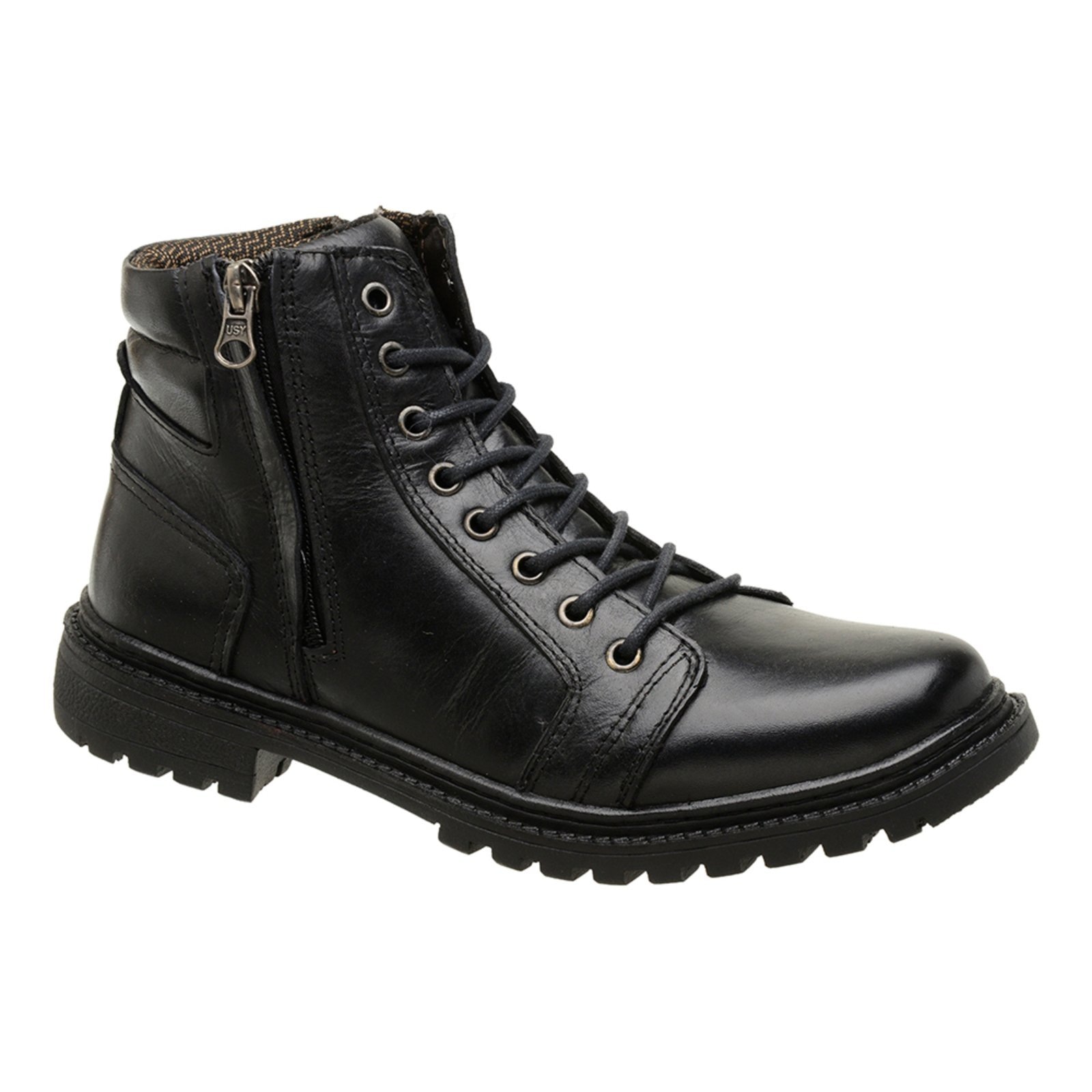 Imagem principal Bota Couro Accona Masculina Dois Zíperes 2484403P Accona preto