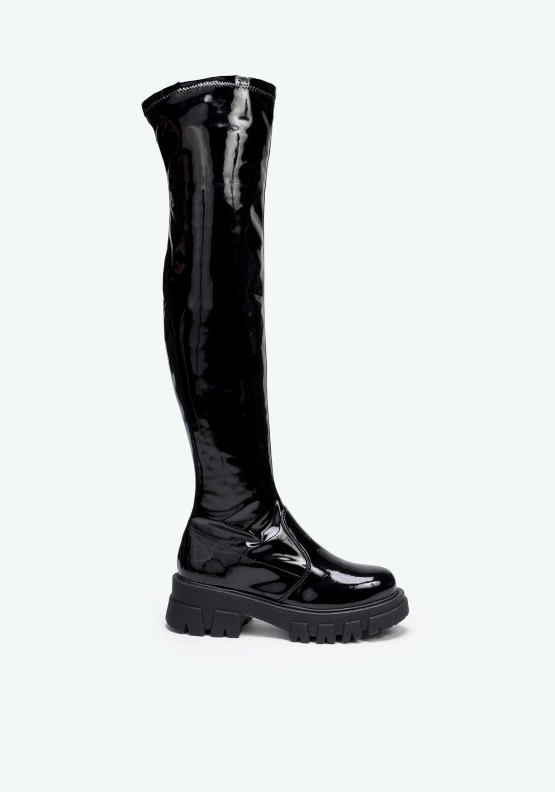 Imagem principal Coturno Over The Knee em Verniz My Favorite Things preto