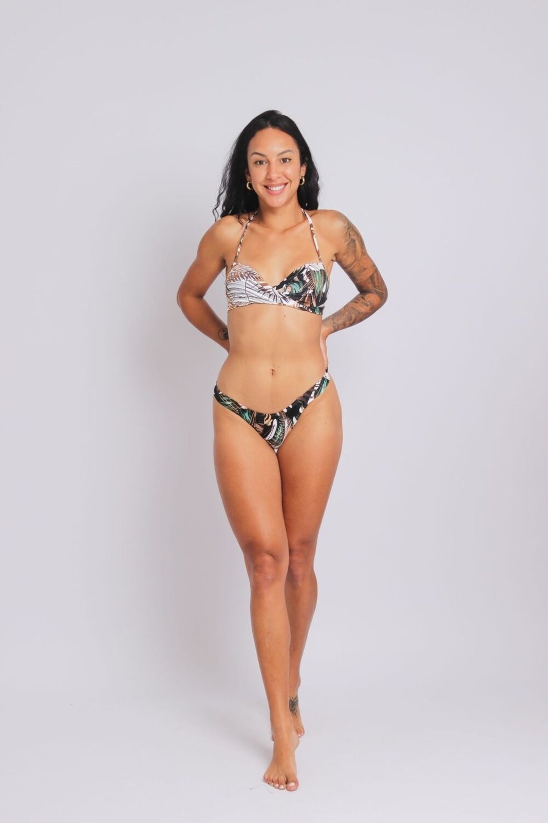 Imagem principal 2401 - Calcinha de Biquíni Asa Delta Jardim Botanico - Duna Casual DunaCasual estampado