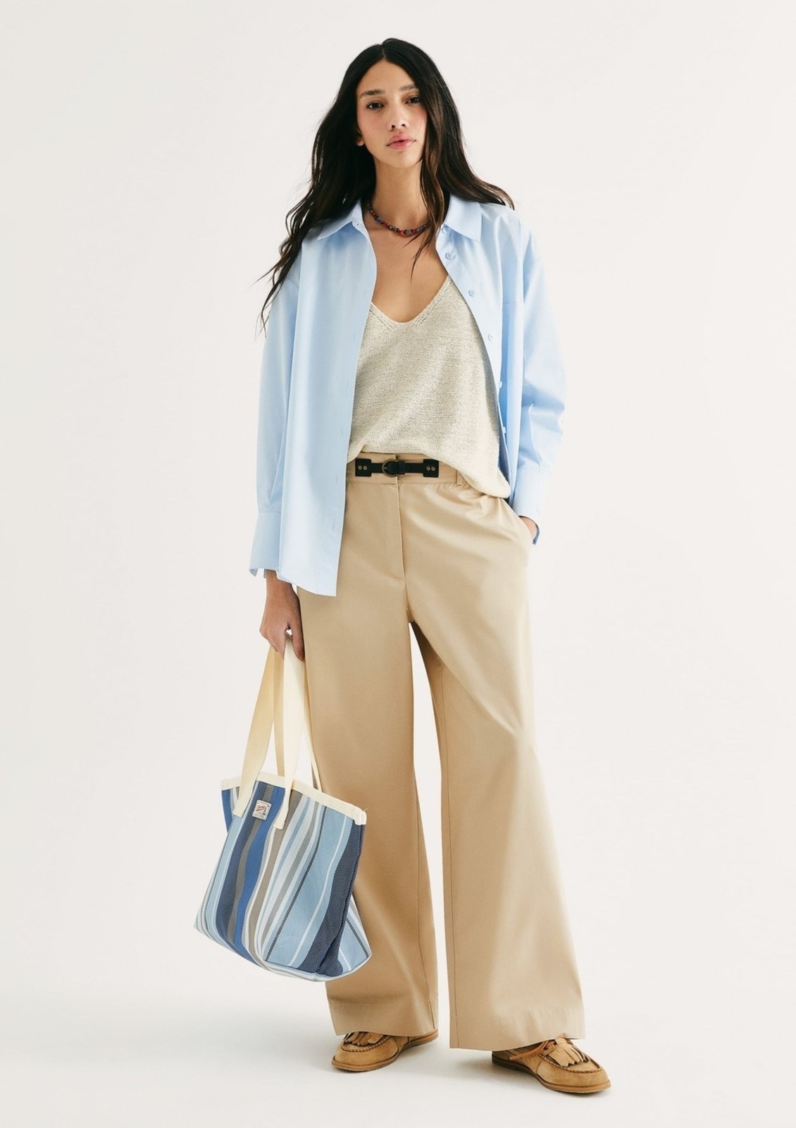 Imagem principal Calça Feminina Reta Empapelada Hering bege