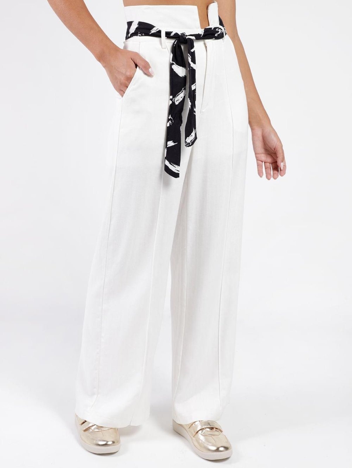 Imagem principal Calça Alfaiataria Autentique Feminina OFF WHITE Autentique off-white white