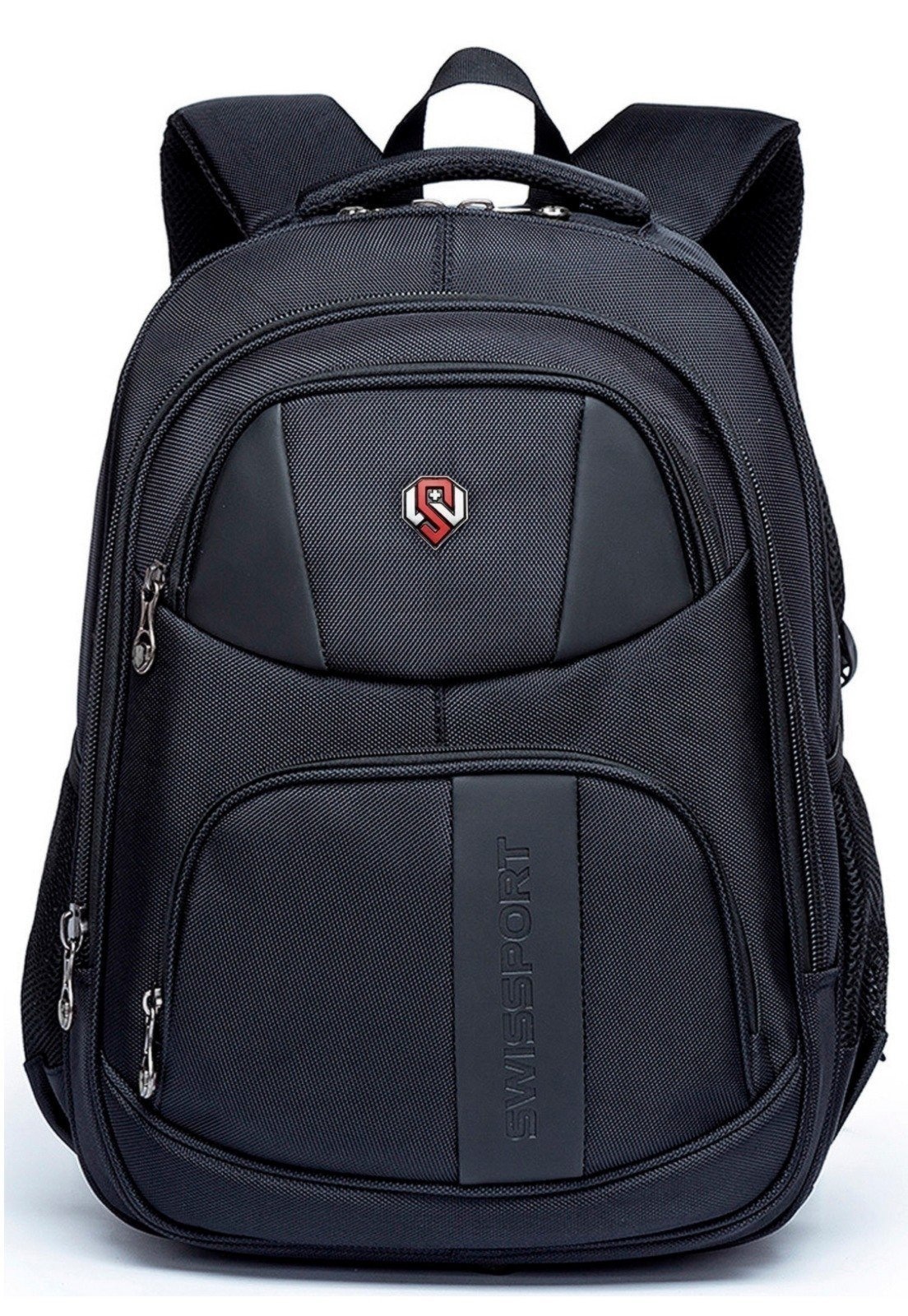 Imagem principal Mochila Bolsa SWISSPORT Masculina Notebook Preta Executiva Reforçada Swissport preto