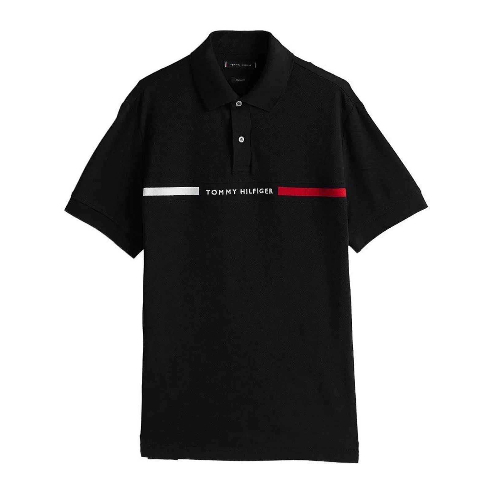 Imagem principal Camisa Polo Tommy Hilfiger Chest Insert Reg Masculino Tommy Hilfiger preto