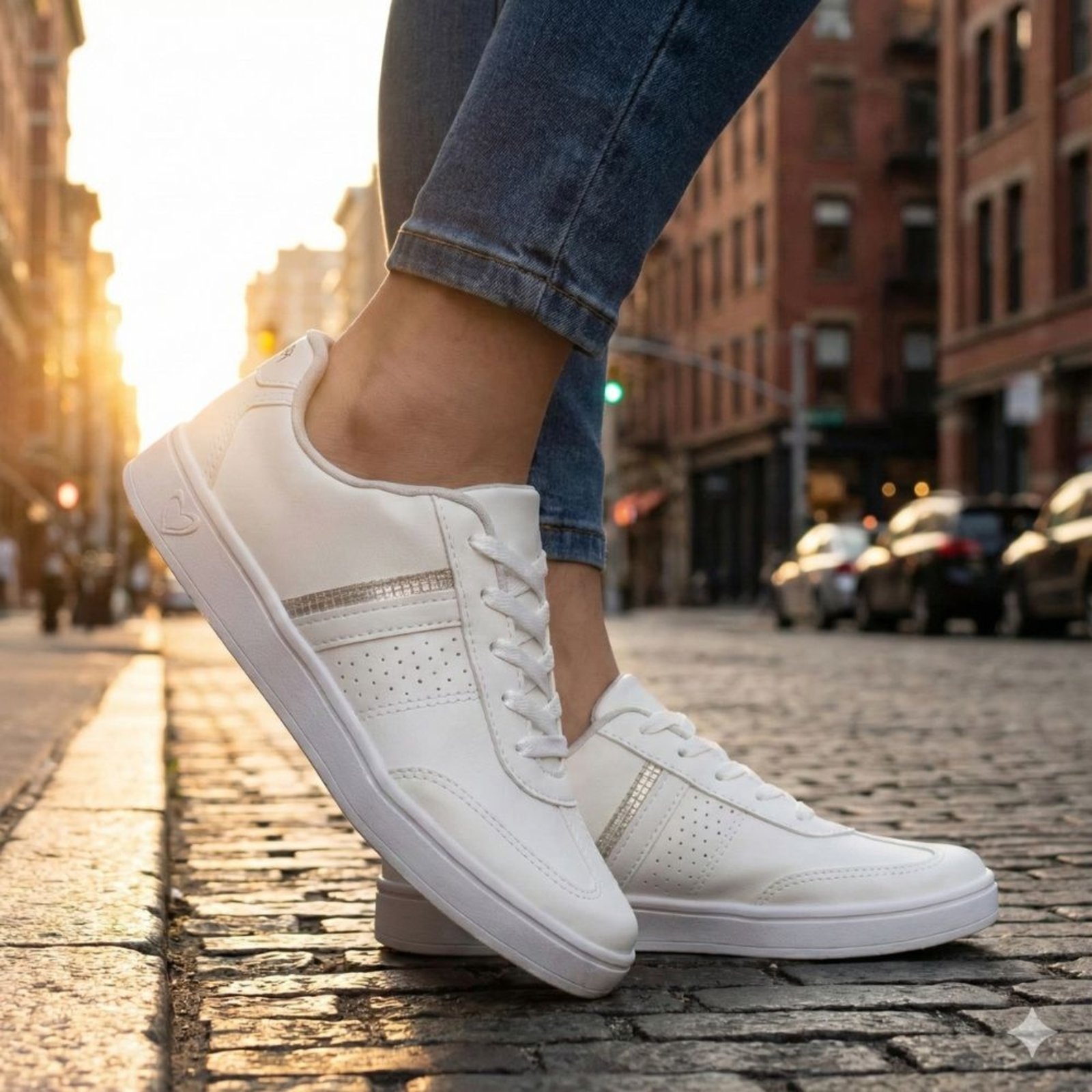 Imagem principal Tênis Feminino Mississipi Napa Prata MISSISSIPI branco