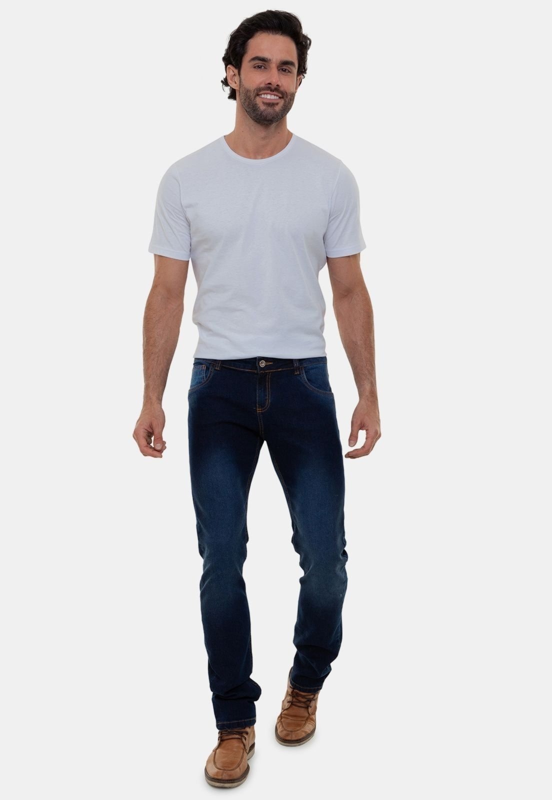 Imagem principal Calça Jeans Masculina Versatti Slim Tradicional Porto Versatti Jeans azul