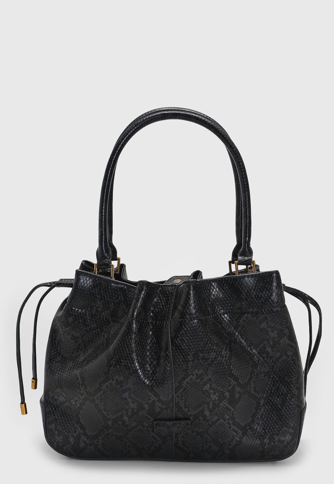 Imagem principal Bolsa Média Feminina Santa Lolla Cobra Preta Santa Lolla preto