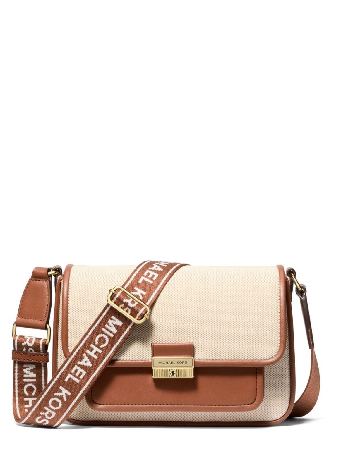 Imagem principal Bolsa Transversal Bradshaw Média De Linho 35S5g2bm8c230 Michael Kors marrom