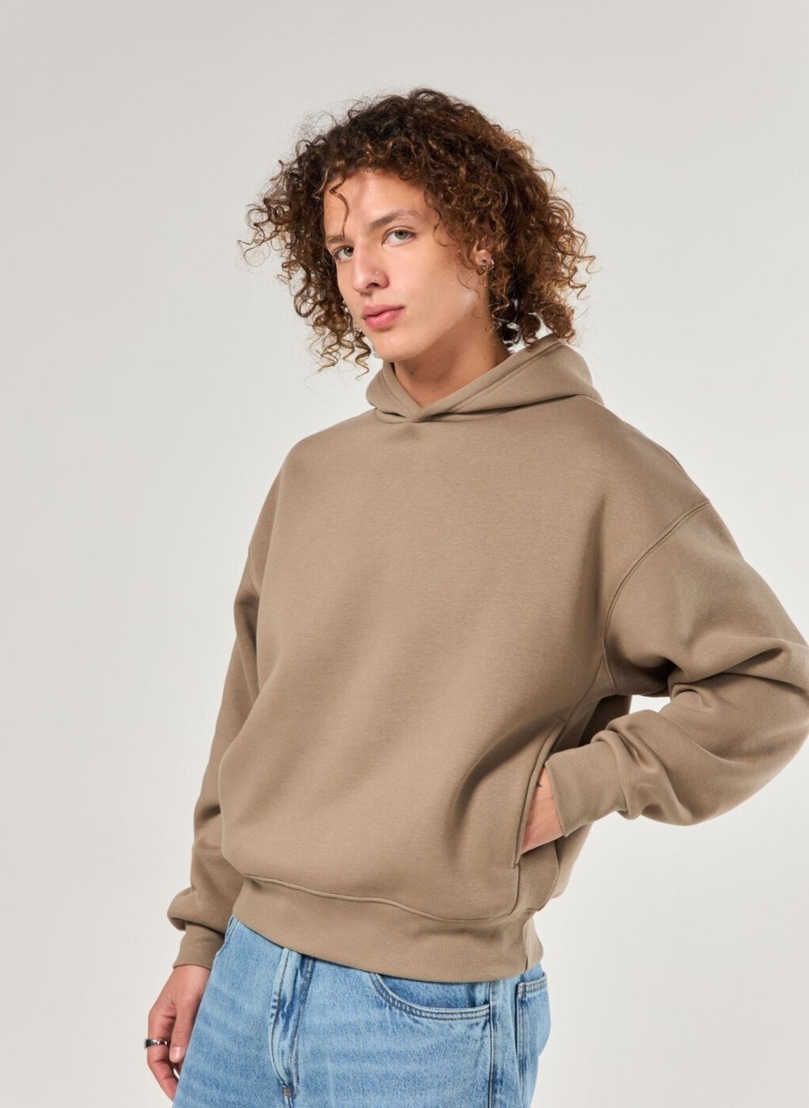 Imagem principal Moletom Box Com Capuz Youcom bege