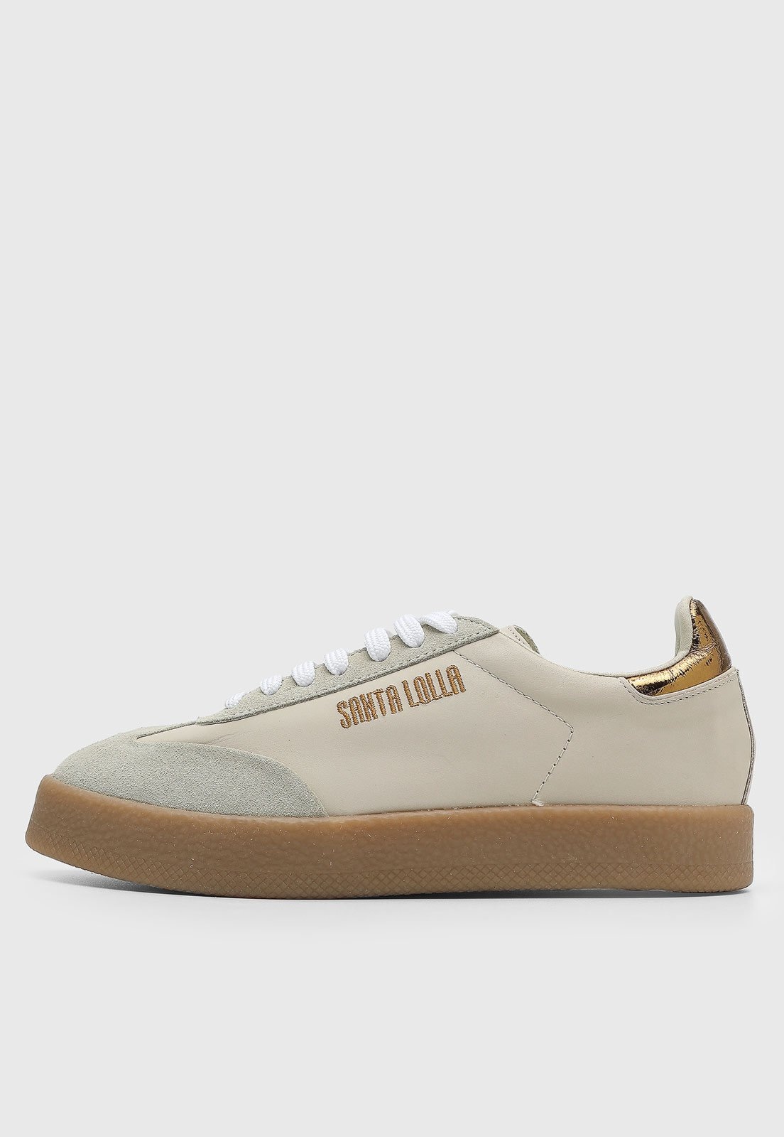 Imagem principal Tênis Feminino Santa Lolla Detalhe Dourado Santa Lolla bege