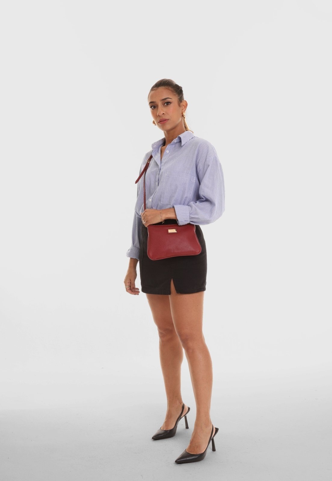 Imagem principal Bolsa Transversal Couro Mariart 199MRT Vermelha Mariart vermelho