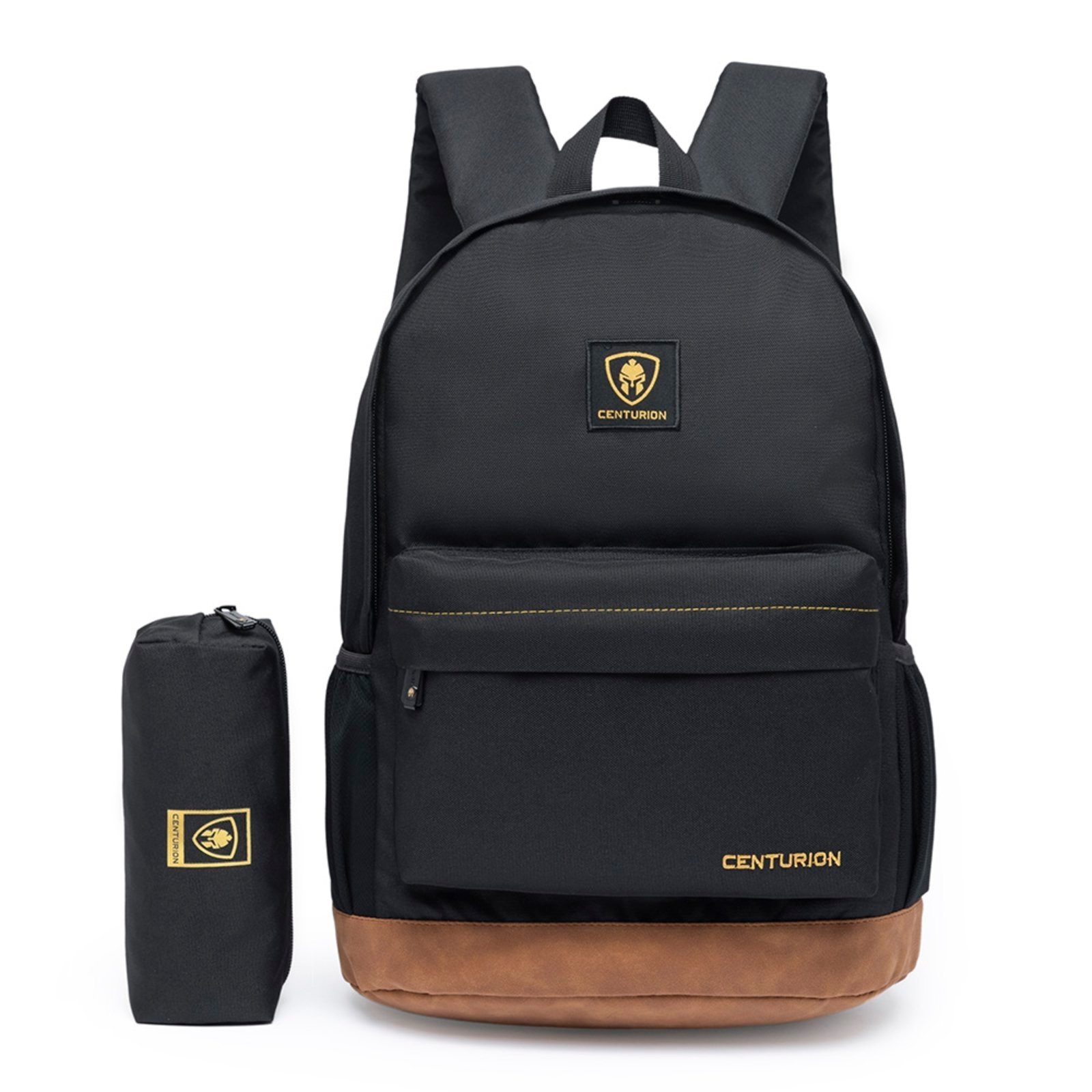 Imagem principal Kit Mochila Masculina e Estojo Escolar Centurion Bolsa Trabalho Notebook Reforçada Faculdade dia a dia Centurion preto