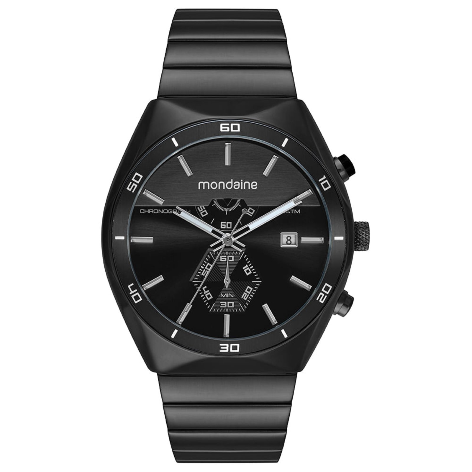 Imagem principal Relógio Masculino Cronógrafo Mostrador em Camadas Mondaine preto