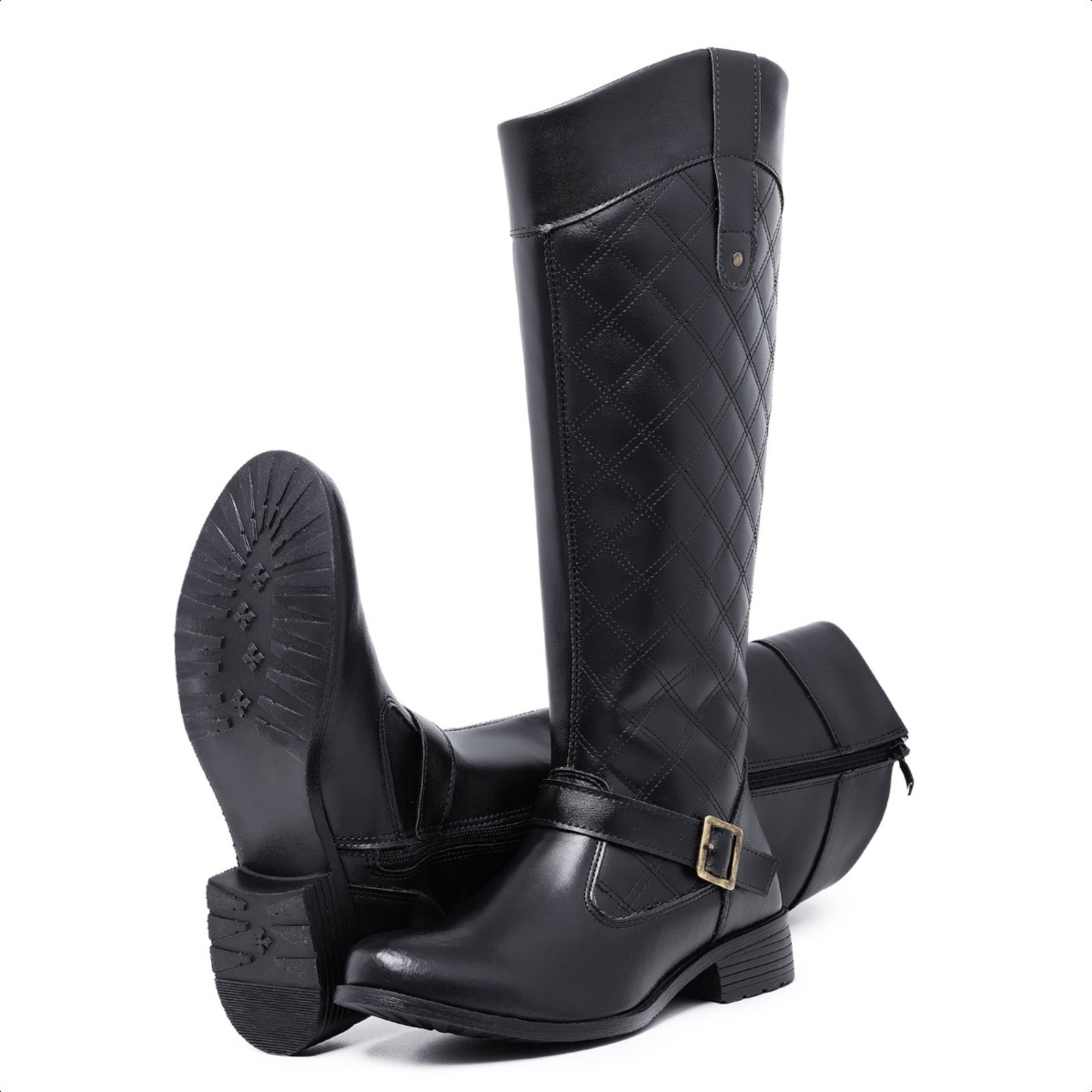 Imagem principal Bota Cano Longo Bia Ramos Montaria Rodeio Country Feminina Preta Bia Ramos preto