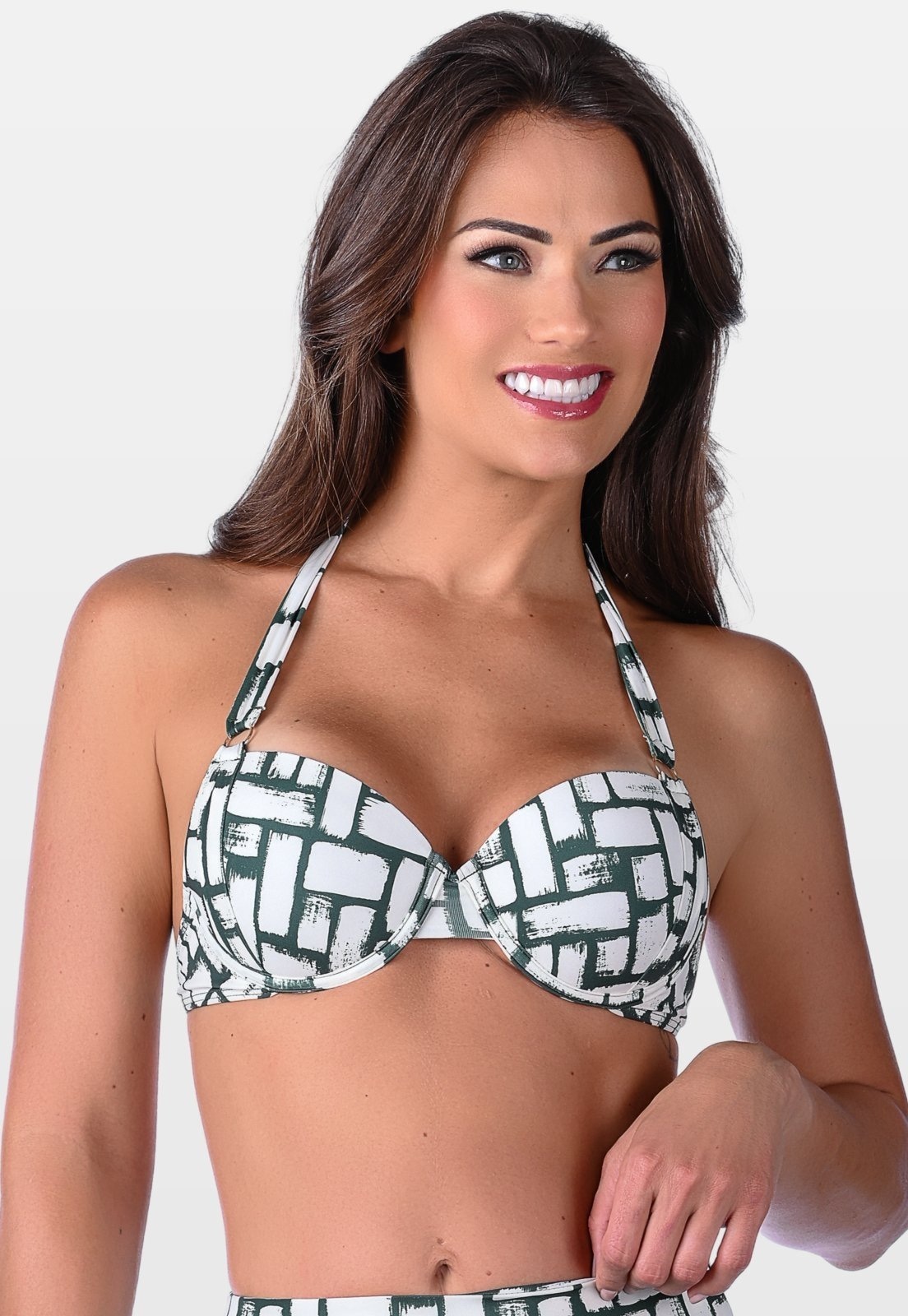 Imagem principal Top Summer Soul Com Bojo Alças Largas e Amarração Verde Summer Soul estampado/verde verde