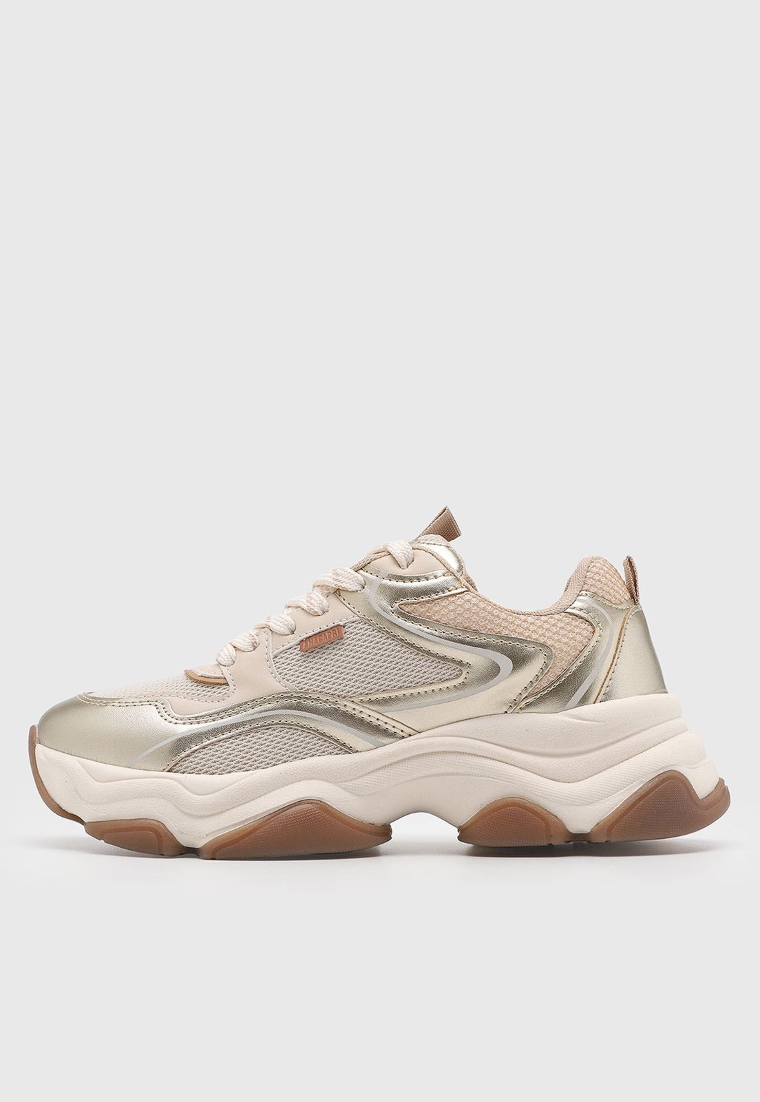 Imagem principal Tênis Feminino Anacapri Detalhe Metalizado Anacapri bege