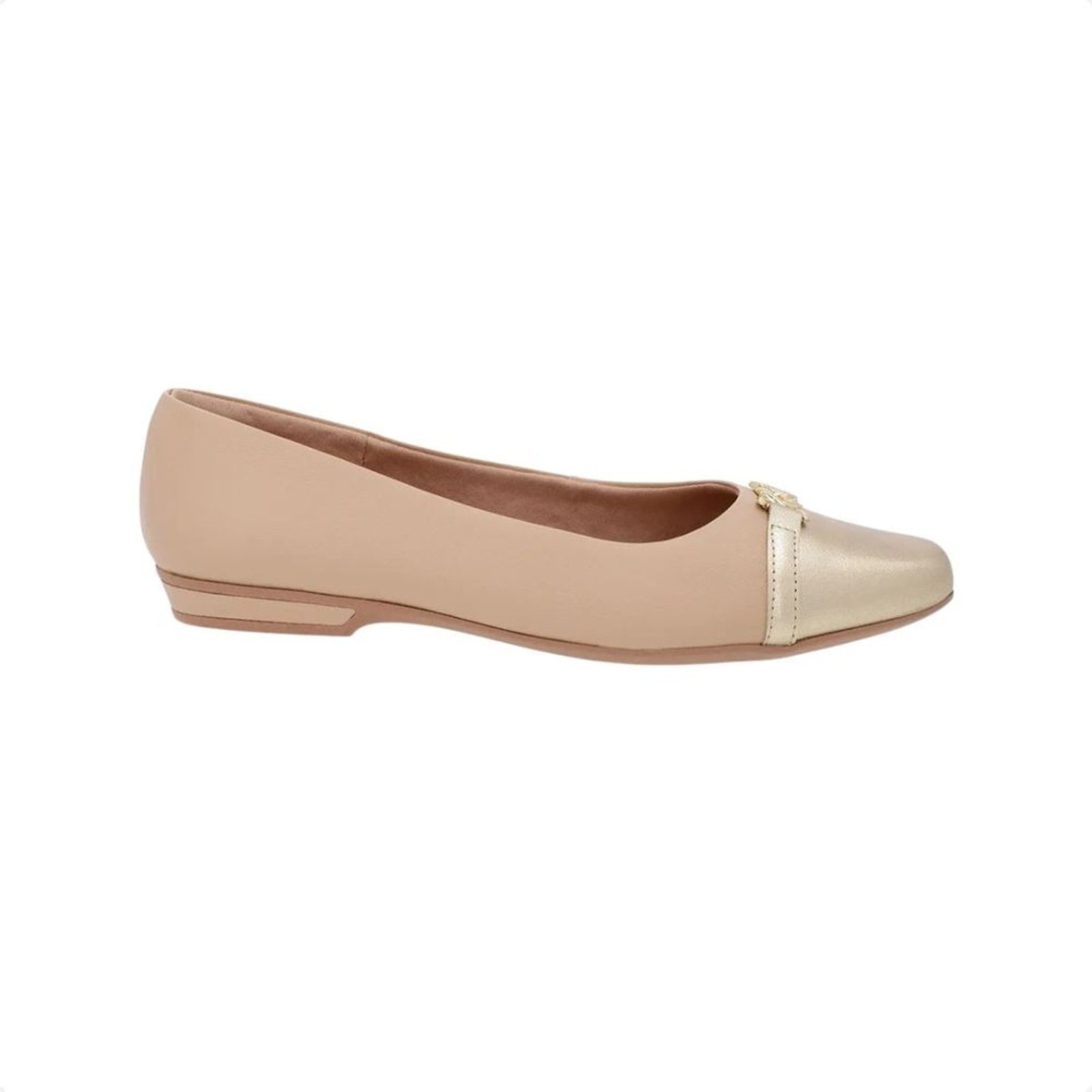 Imagem principal Sapatilha Feminina Bico Quadrado Usaflex Blush Usaflex bege