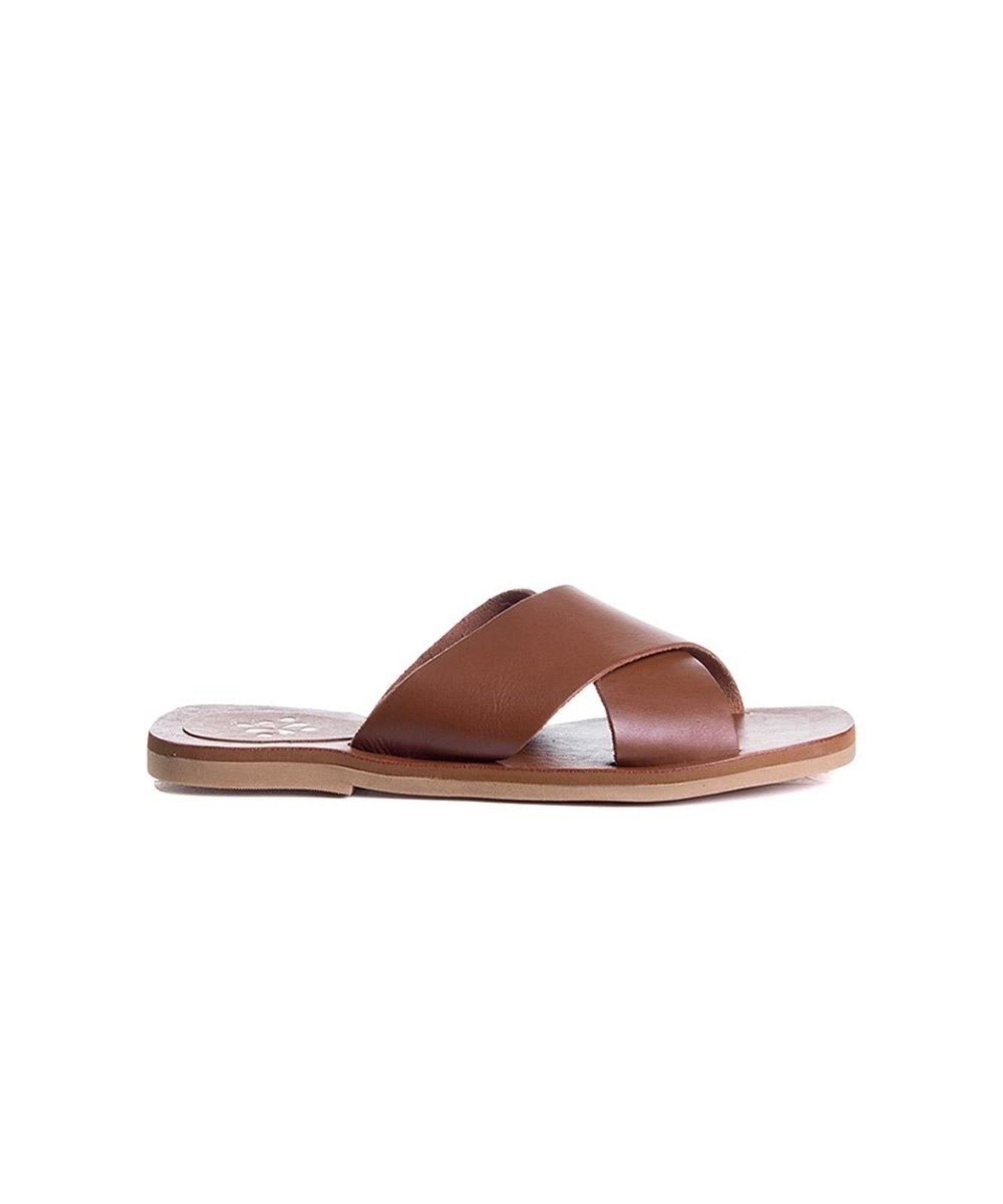 Imagem principal Tamanco Rasteira Pixolé Tiras Couro Whisky Pixolé incolor