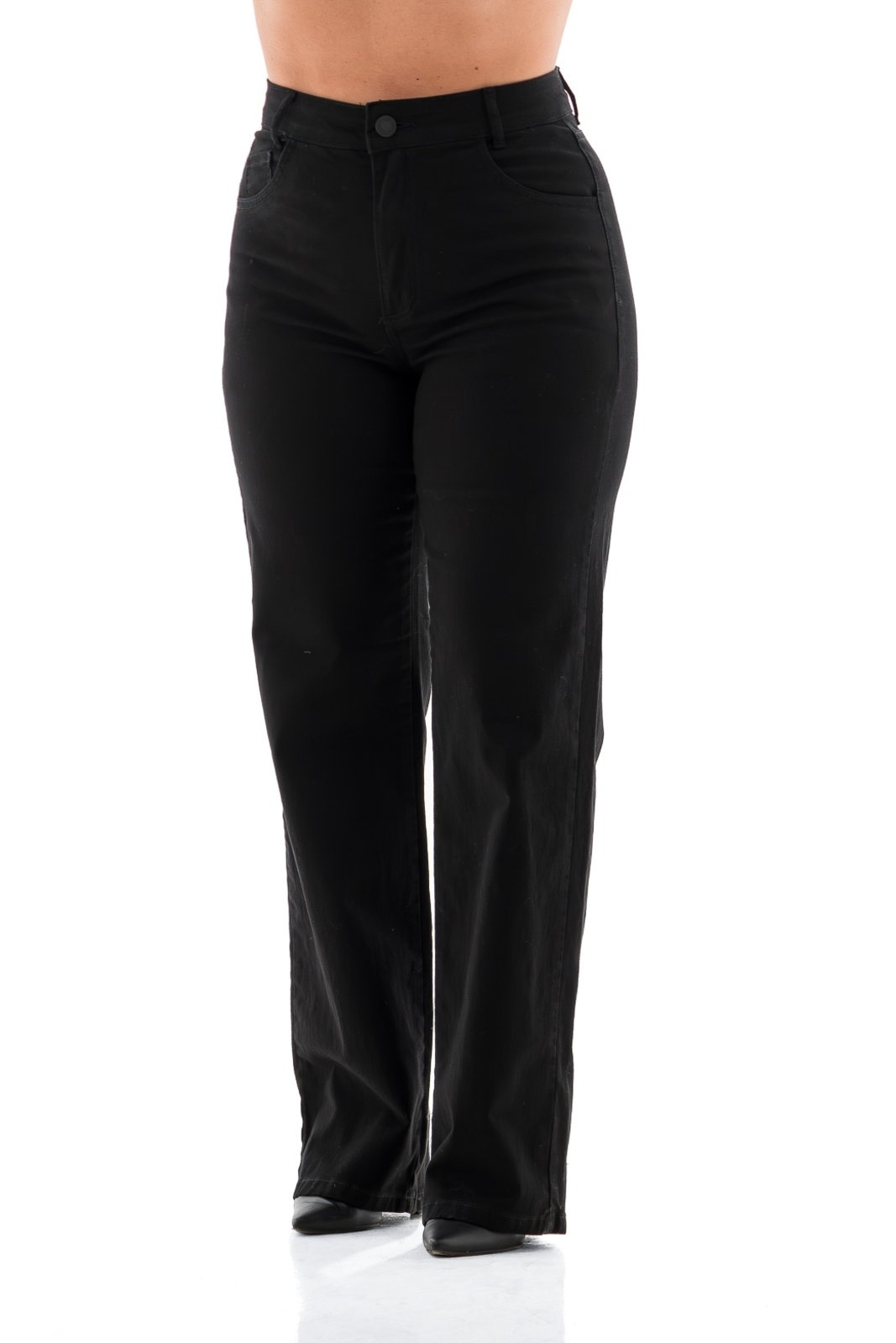 Imagem principal Calça Preta Feminina Arauto Wide Leg Comfy ARAUTO JEANS preto