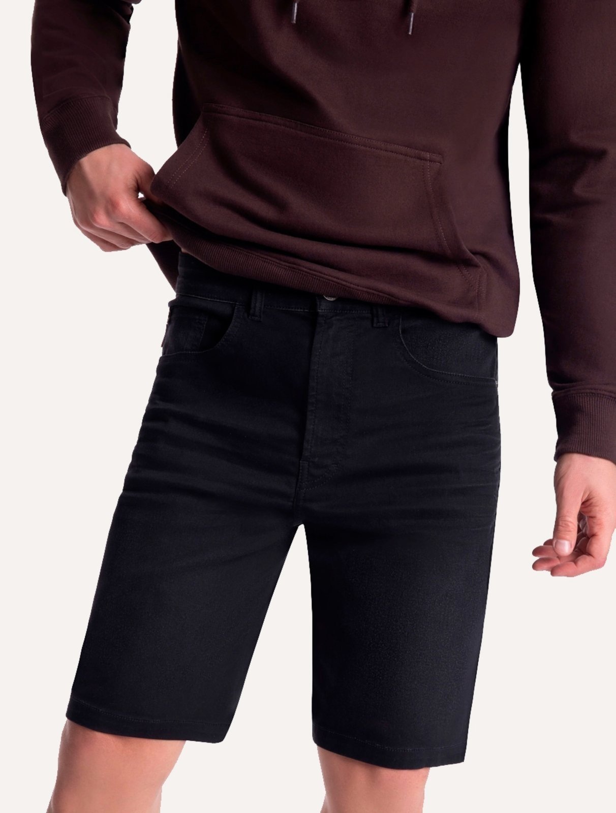 Imagem principal Bermuda Ellus Jeans Masculina Storm Elastic II Long Et. Zetex Preta Ellus preto