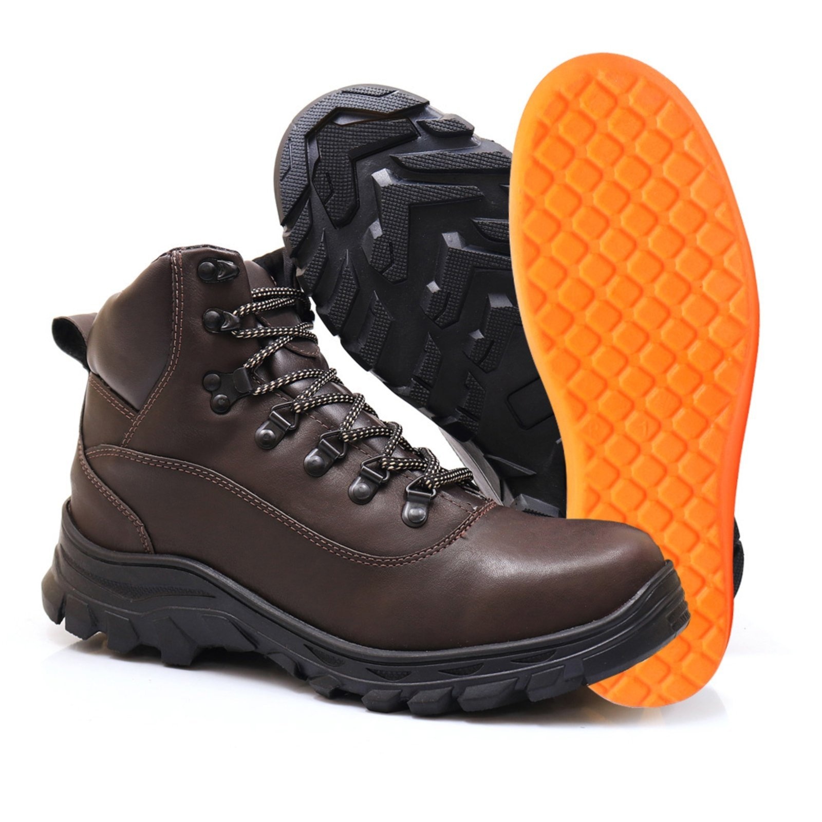 Imagem principal Bota Adventure Masculina Com Palmilha Gel Tenis Trilha Confortavel Resistente BREDENI marrom