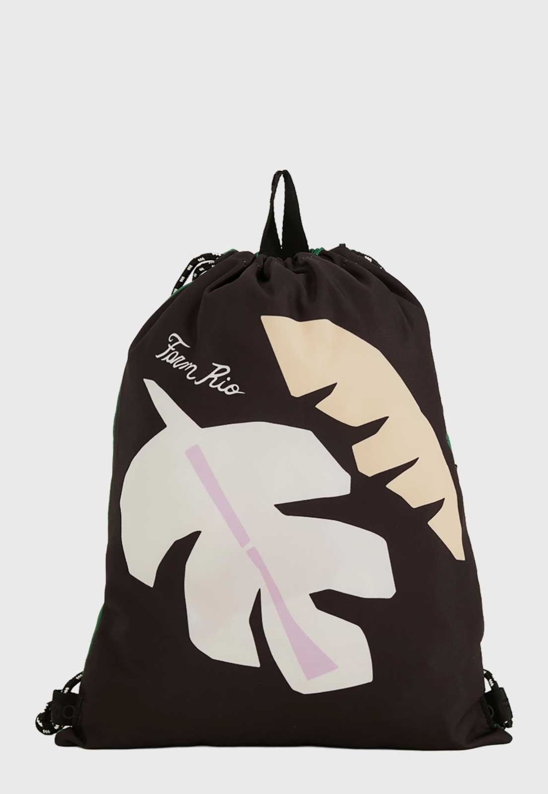 Imagem principal Mochila Feminina FARM Praiana Lenço Brasil Estampada Preta FARM preto