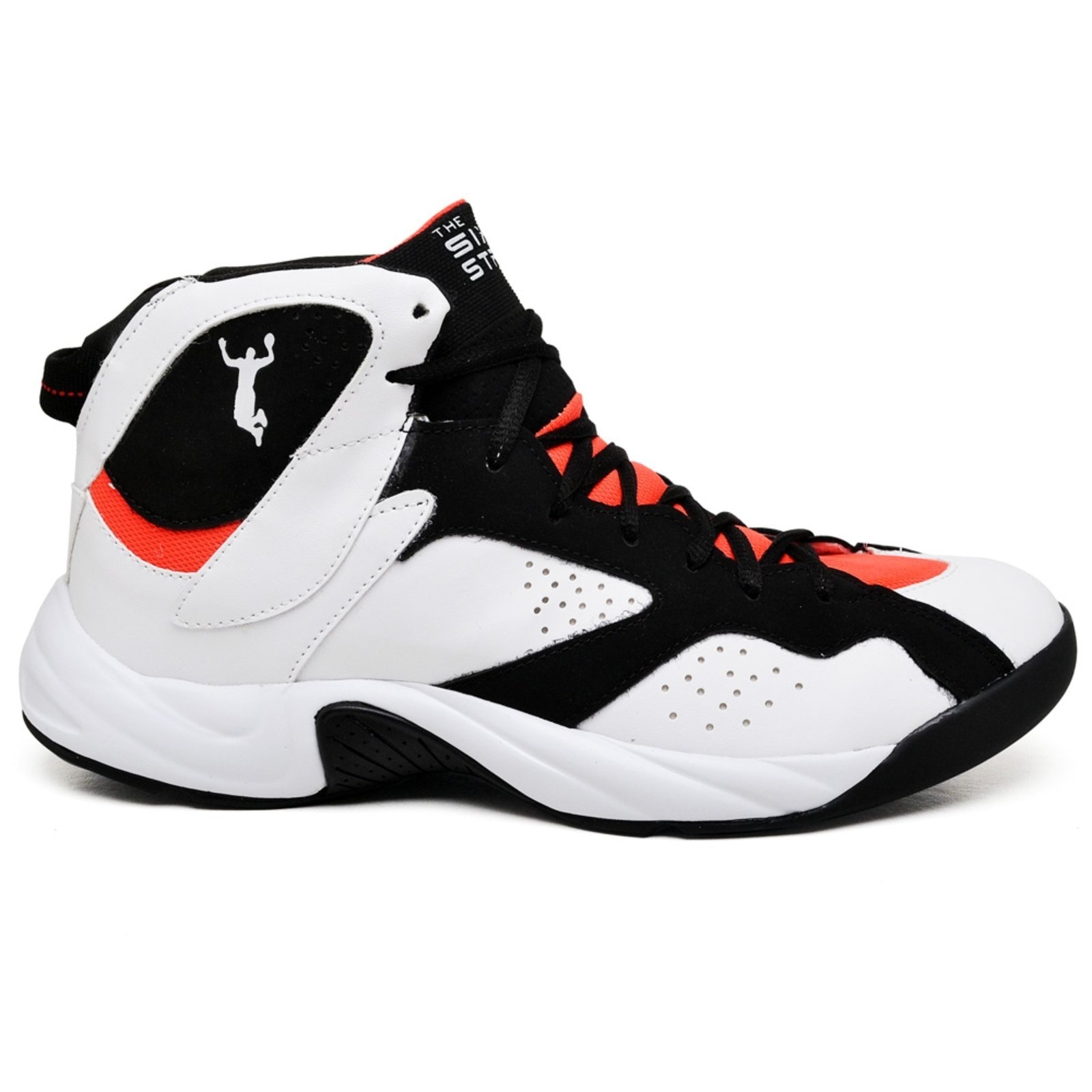 Imagem principal Tênis Basquete Adrenaline Original e Laranja Six Street branco