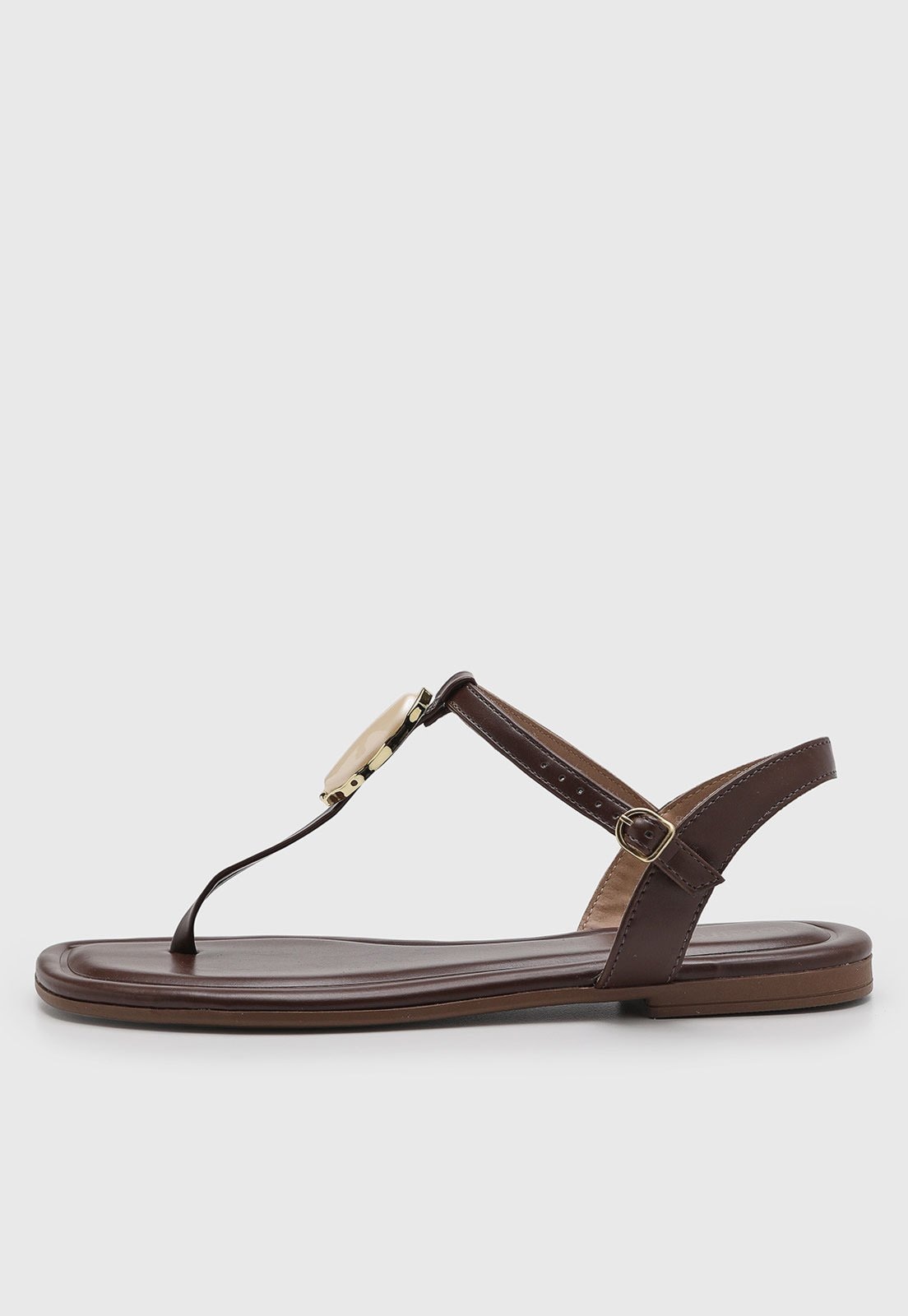 Imagem principal Rasteira Fechada Feminino Beira Rio Aplique Metálico BEIRA RIO marrom