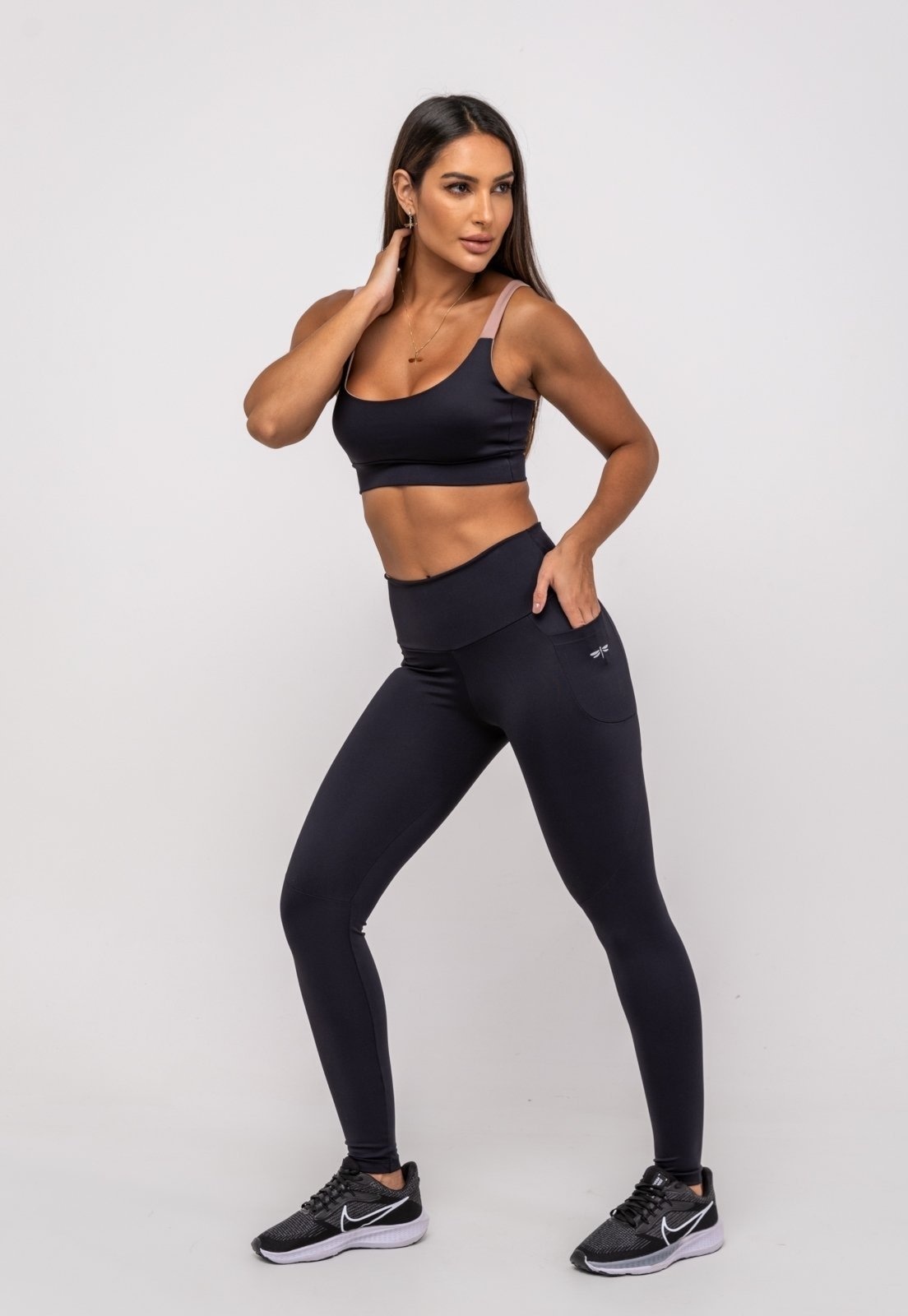 Imagem principal Calça Legging Suplex Poliamida Com Bolso Salvatore Salvatore Fashion preto