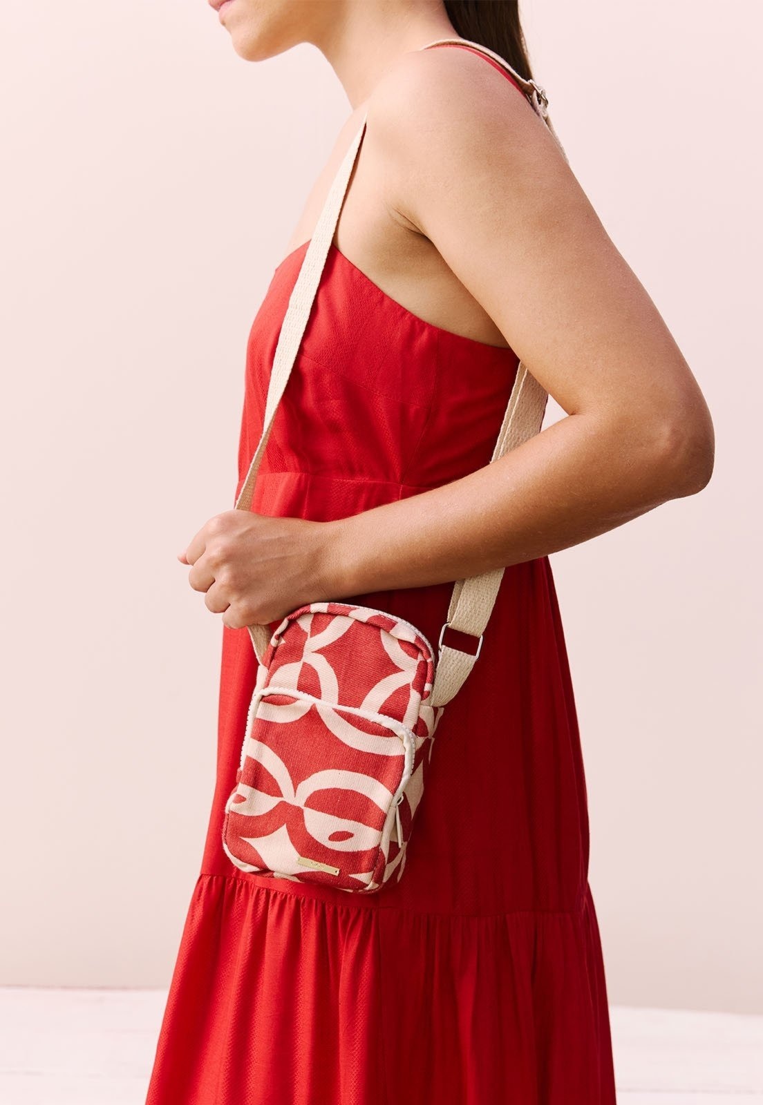 Imagem principal Shoulder Bag Estampada Kakawa CaCay vermelho