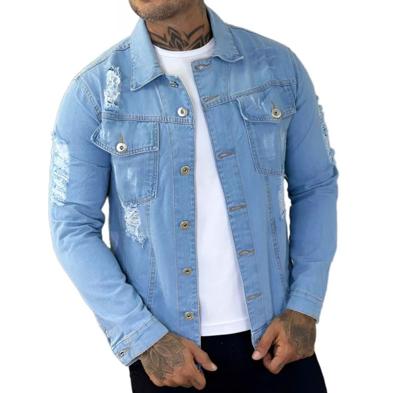 Imagem principal Jaqueta Masculina Loka Destroyed Clara Jeans Loka jeans