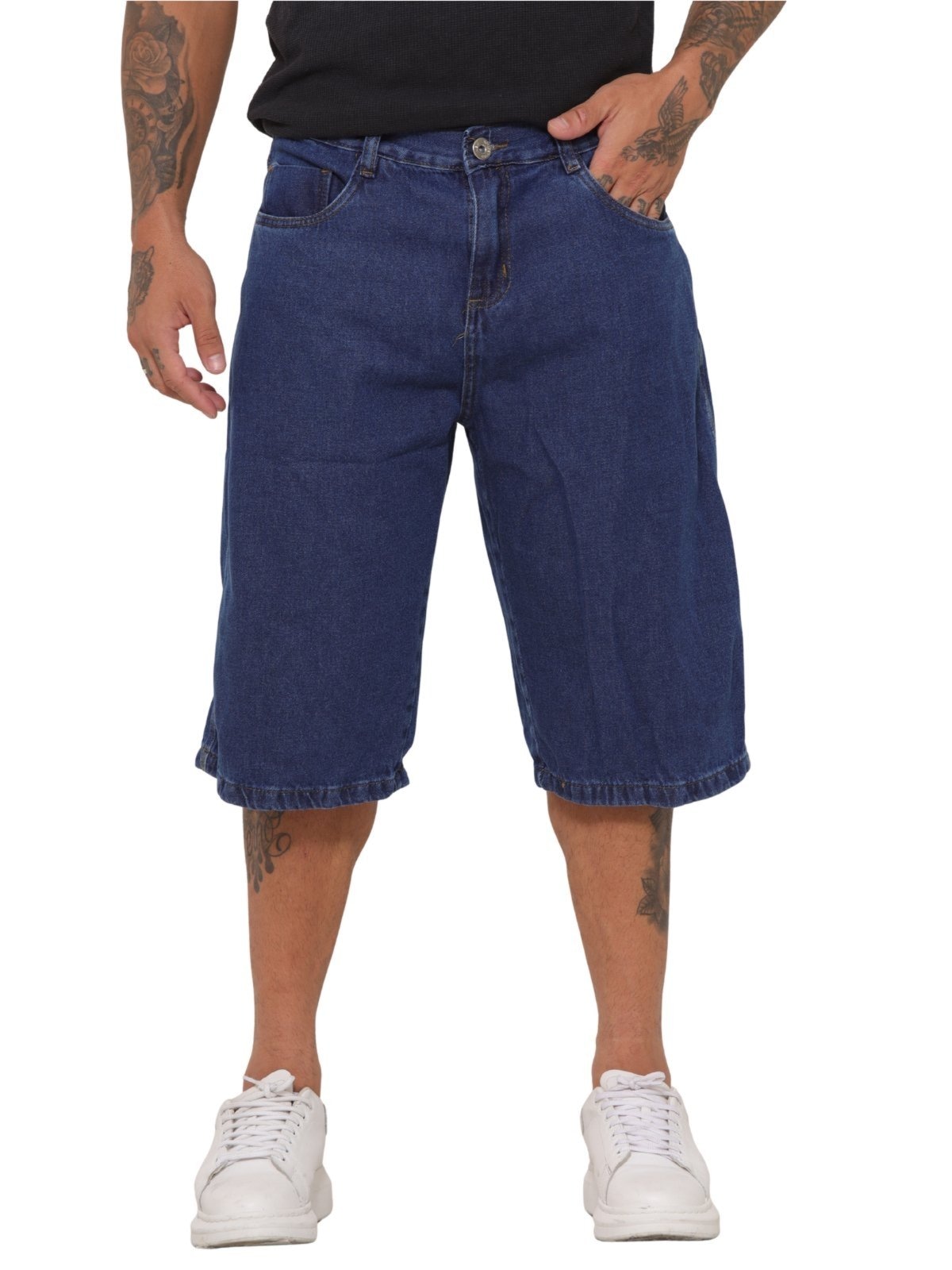 Imagem principal Bermuda Masculina Jeans Light Jorts Escuro Manchado JEANS LIGHT azul