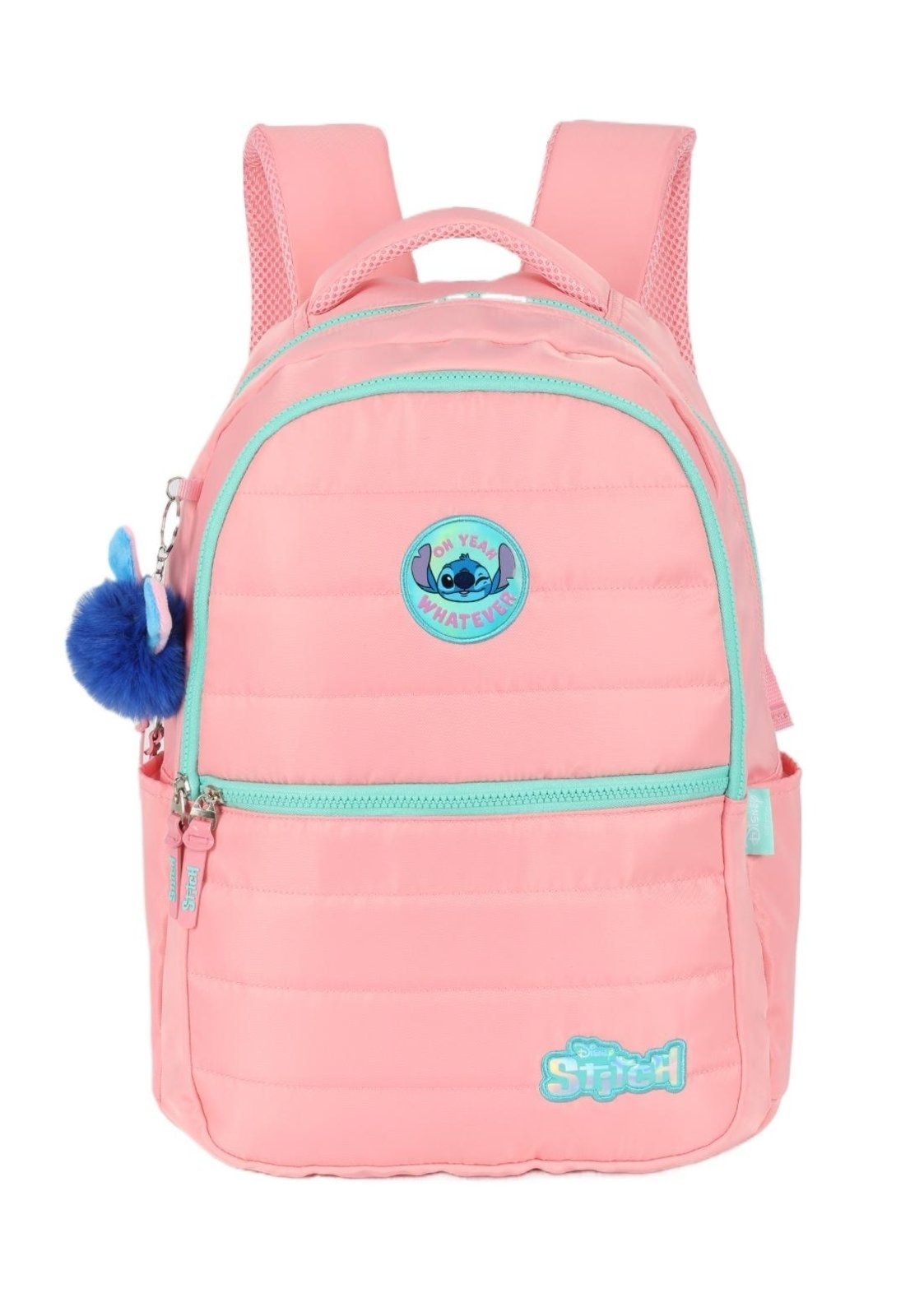 Imagem principal Infantil - Mochila de Costas Média Juvenil Náilon Matelassê Notebook Stitch Disney Luxcel laranja