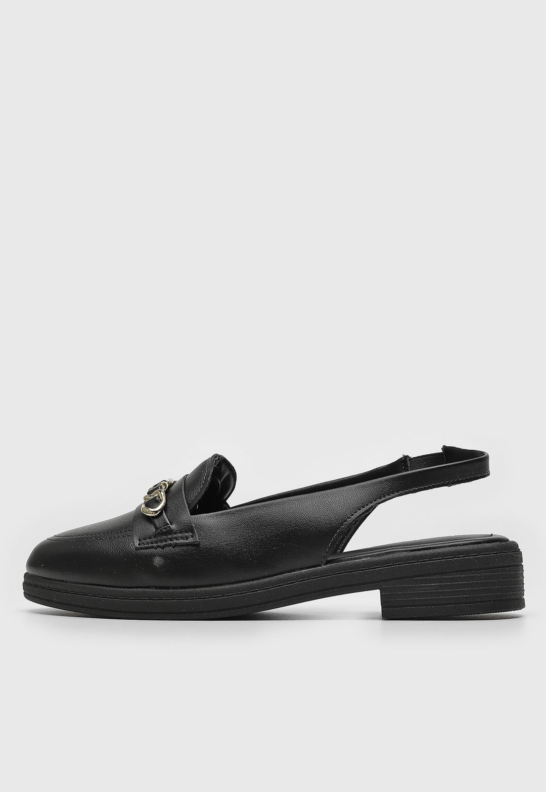 Imagem principal Mocassim Slingback Beira Rio Aplicação BEIRA RIO preto