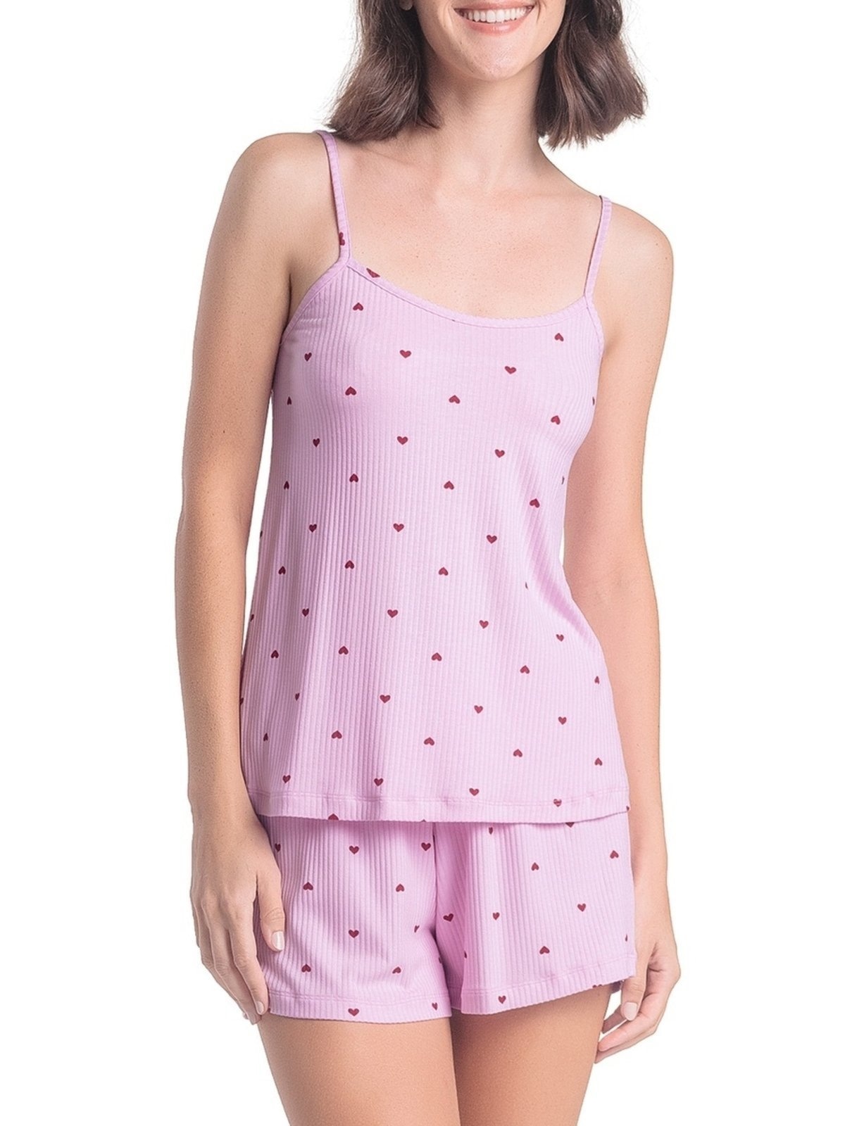 Imagem principal Pijama Feminino Curto Espaço Pijama 4010325 Espaço Pijama rosa