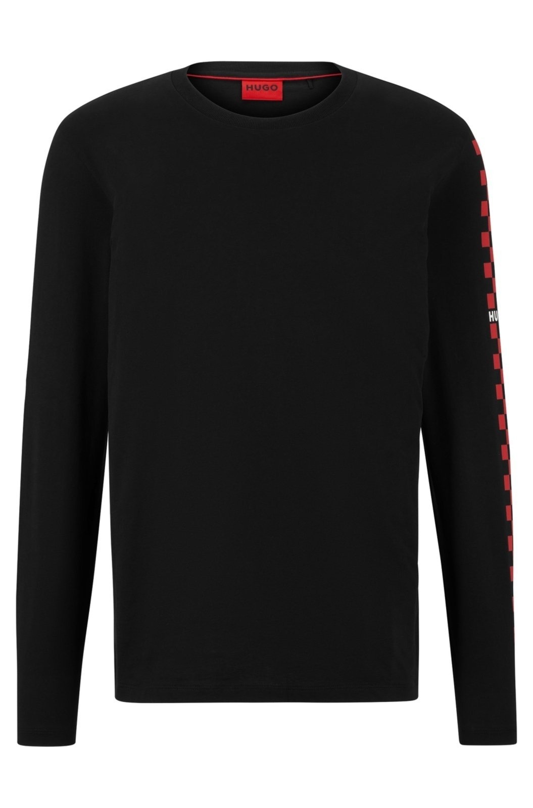 Imagem principal Camiseta De Algodão Jersey Com Mangas Com Arte De Logo EGG HUGO preto