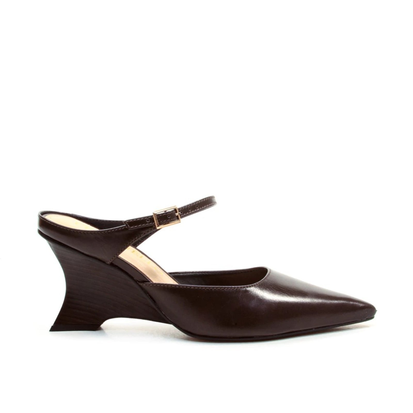 Imagem principal Mule couro salto médio cecconello 2880001 Escuro Cecconello marrom