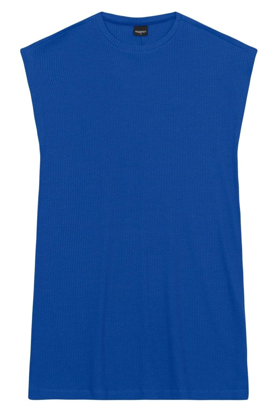 Imagem principal Vestido Feminino Curto Canelado Essendi édio Essendi azul