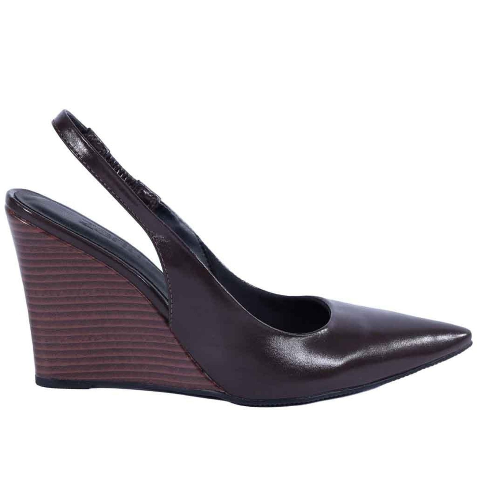 Imagem principal Scarpin Feminino Zariff Slingback com Salto Anabela 4634-89161 Marrom Zariff incolor